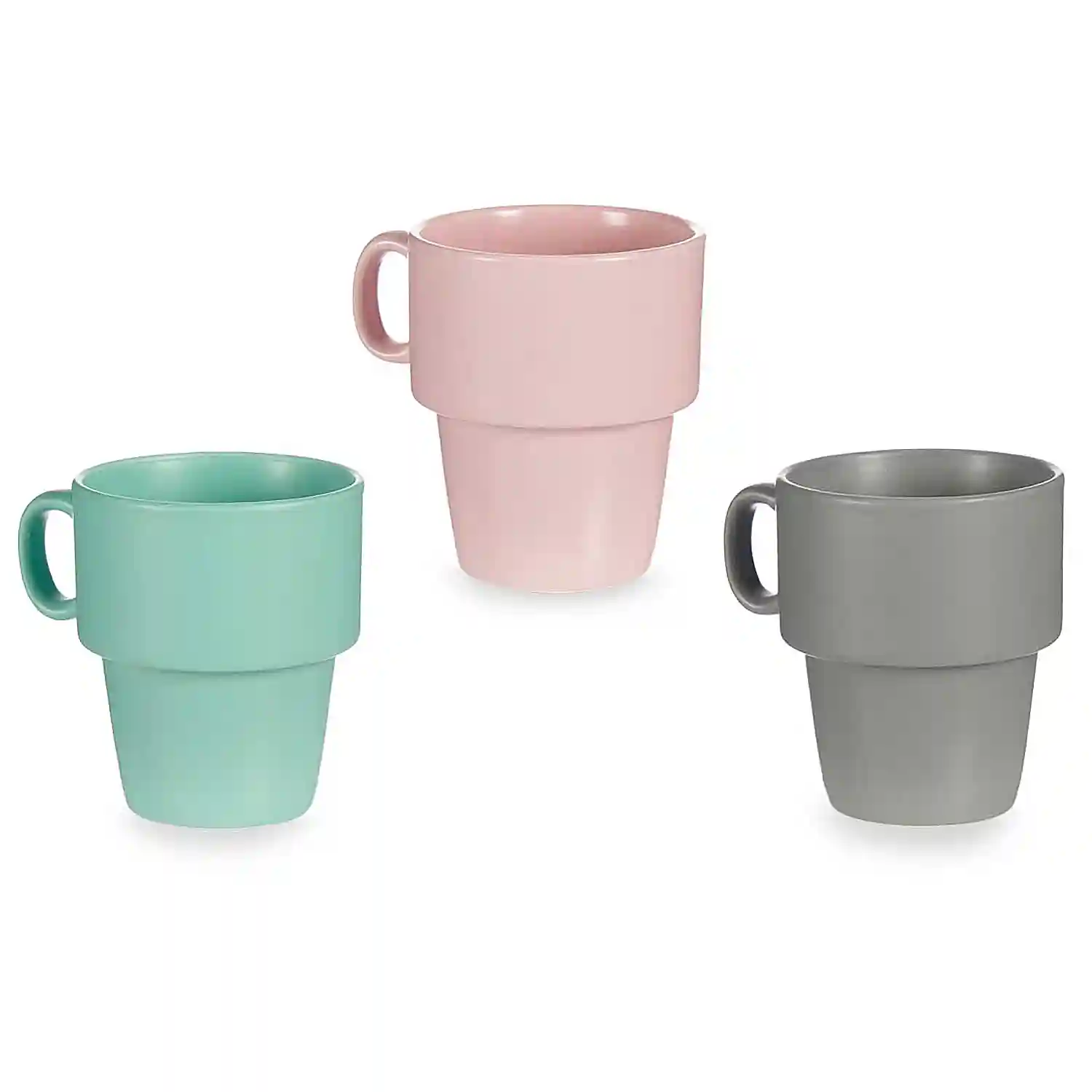 hacer los deberes oportunidad Implacable Set de 6 tazas apilables de porcelana 24 cl.