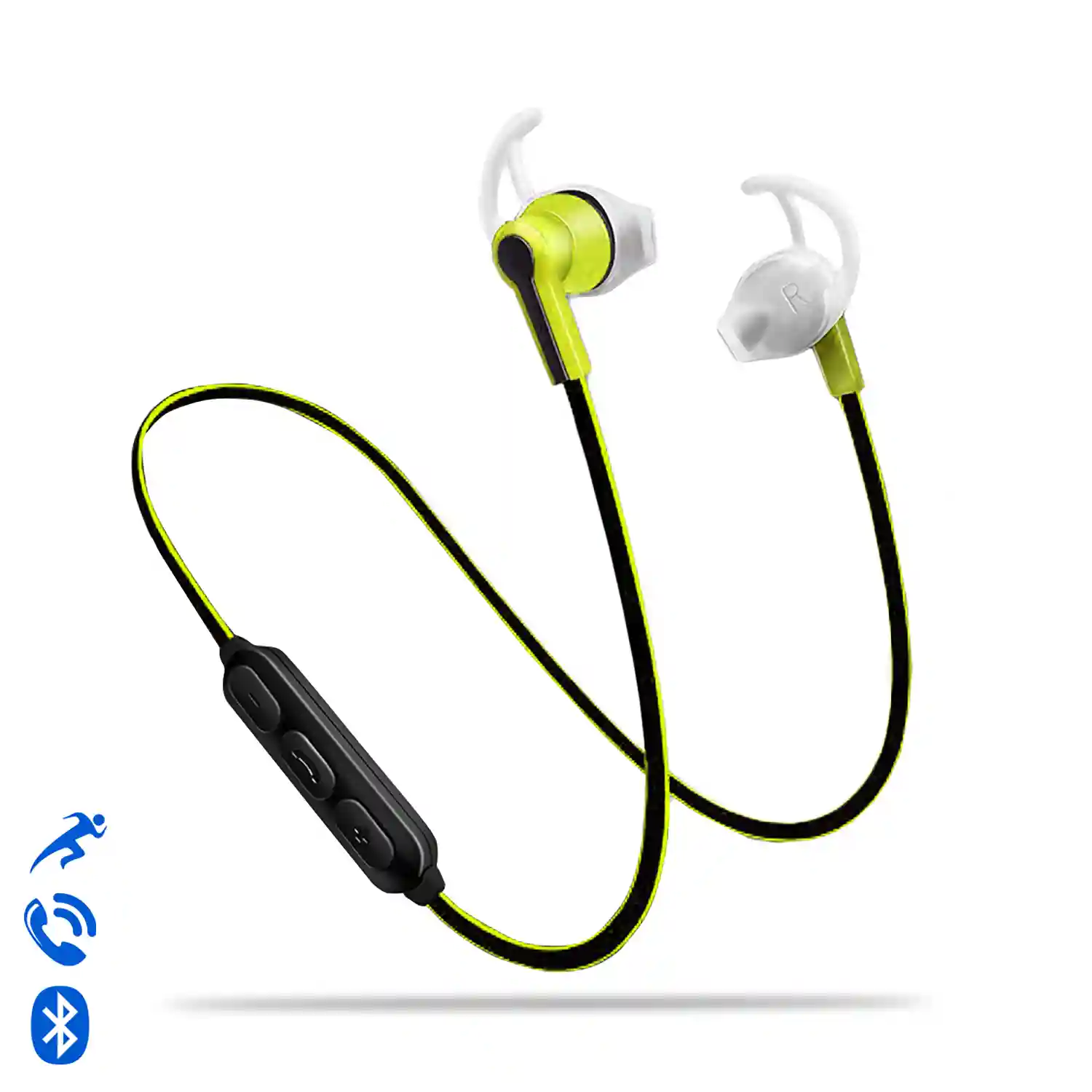 Auriculares EG-014 deportivos, máxima sujeción, con micro y botón de  control incorporado.