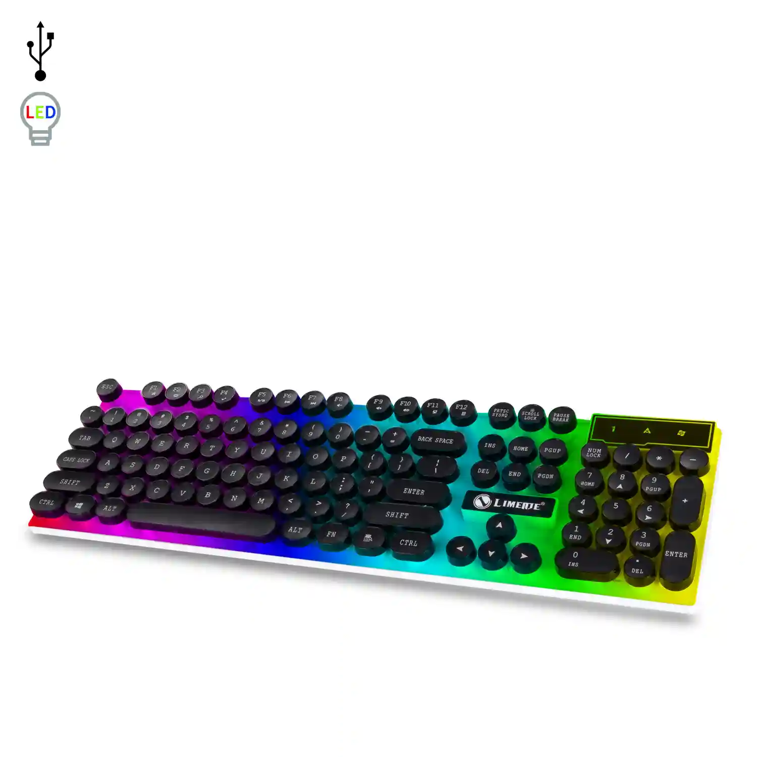 Pack Gaming G21 de teclado y ratón con luces RGB. Teclado tipo mecánico.  Ratón 1600dpi.