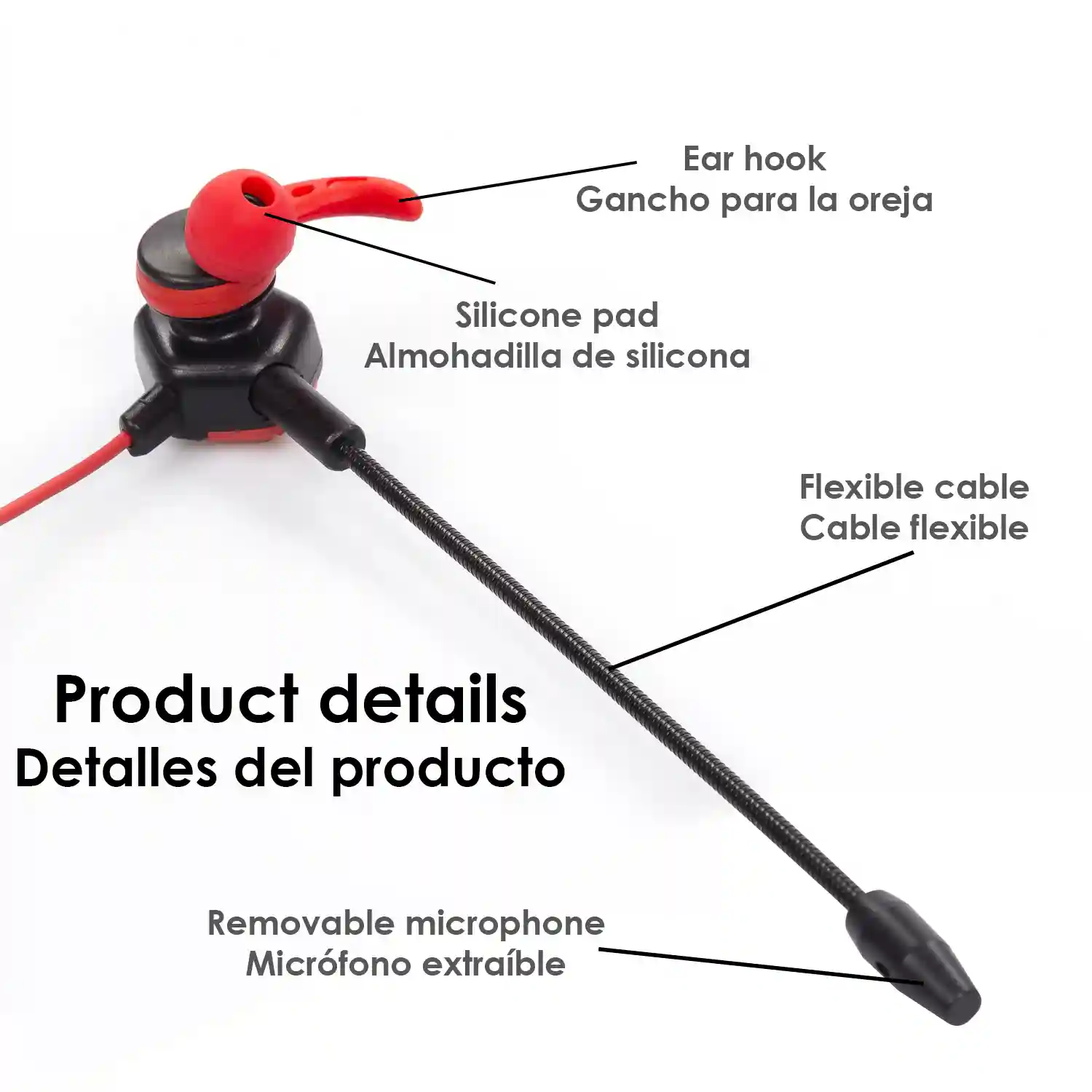 Headset In-Ear T7. Auriculares in-ear para videojuegos con