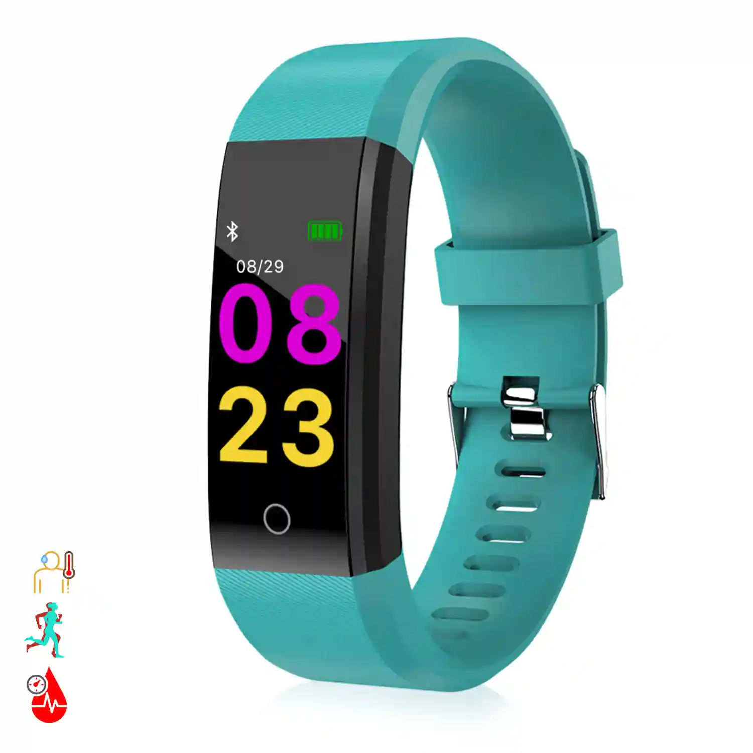 Brazalete localizador GPS con pantalla táctil, botón SOS e