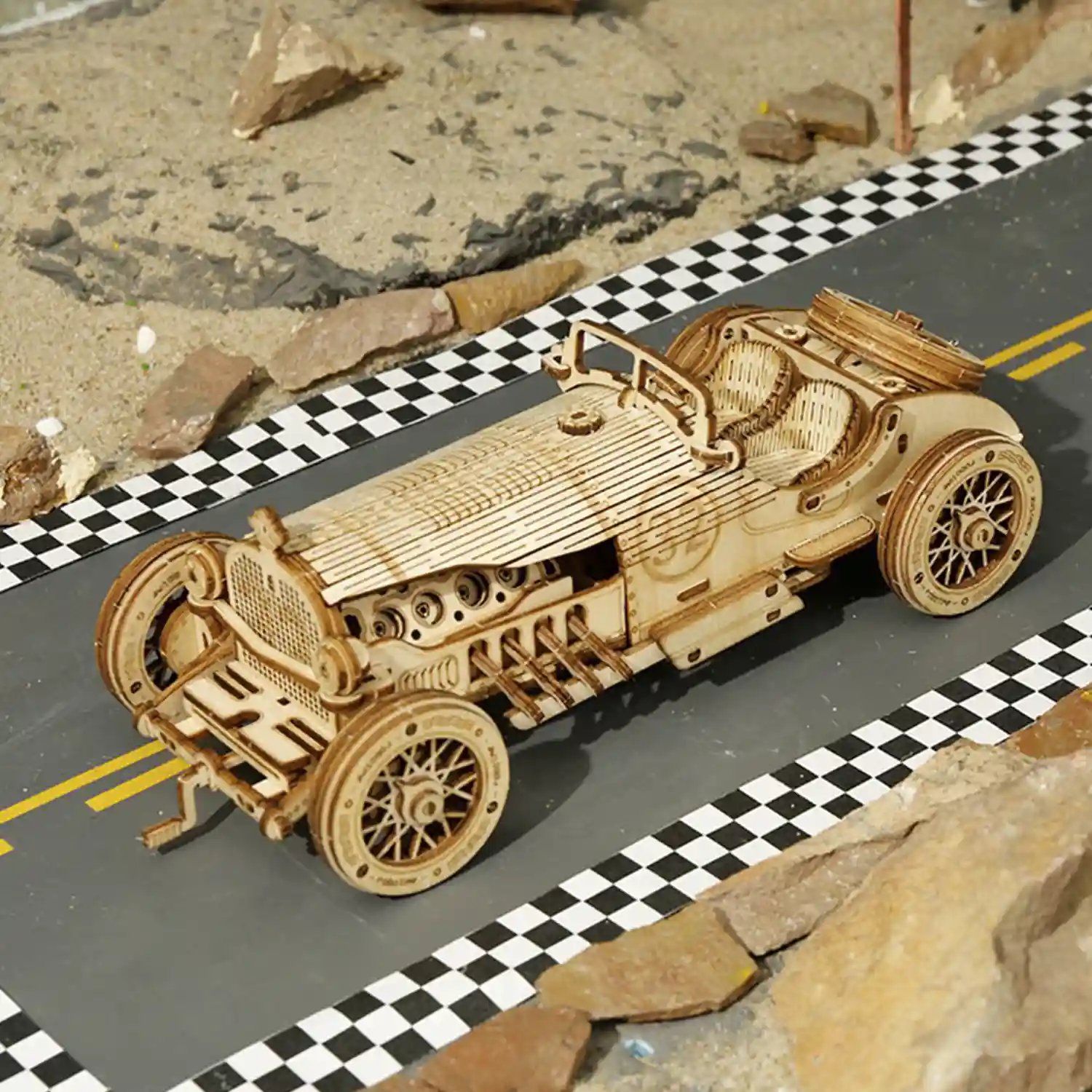 Coche clásico vintage. Maqueta 3D realista con gran detalle, 184