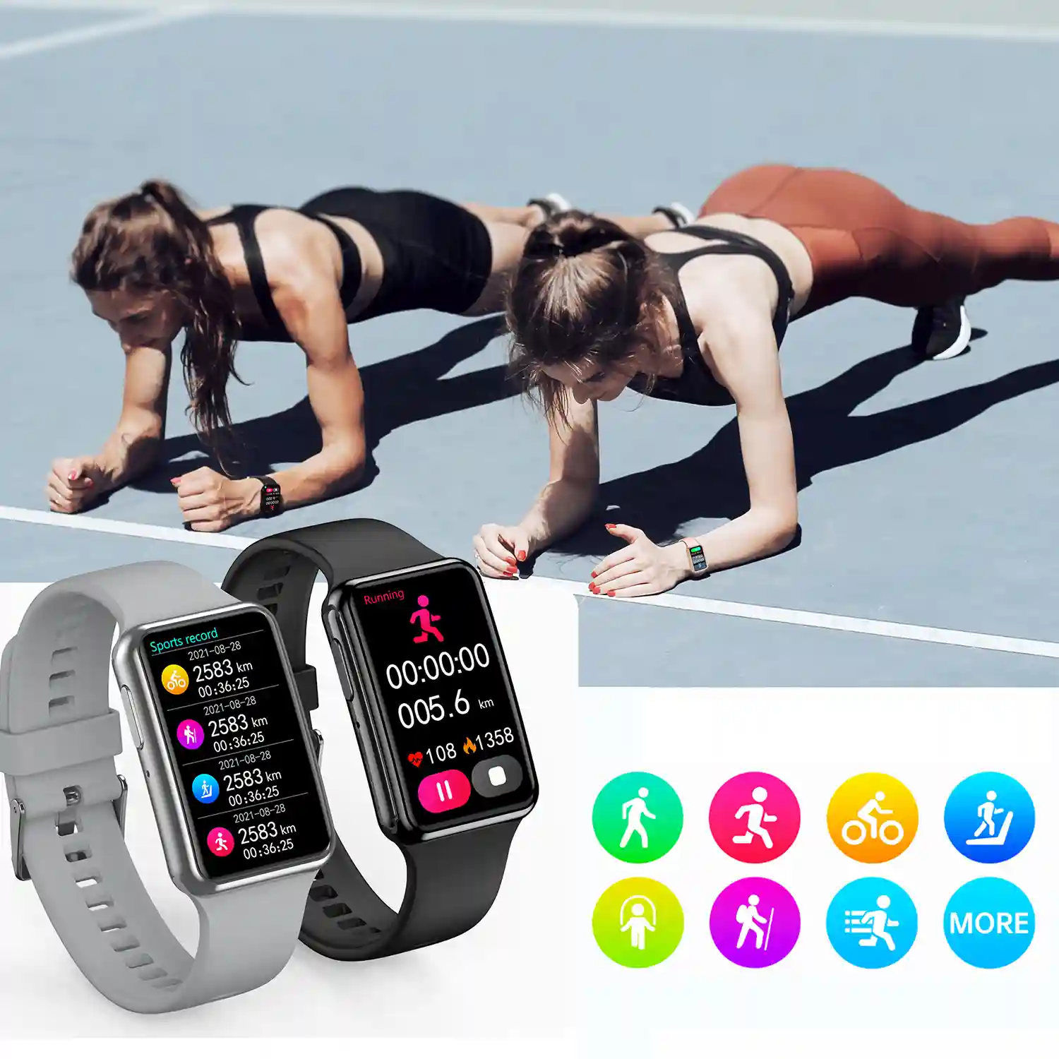 Smartwatch C6 con monitor cardiaco de tensi n y ox geno en sangre