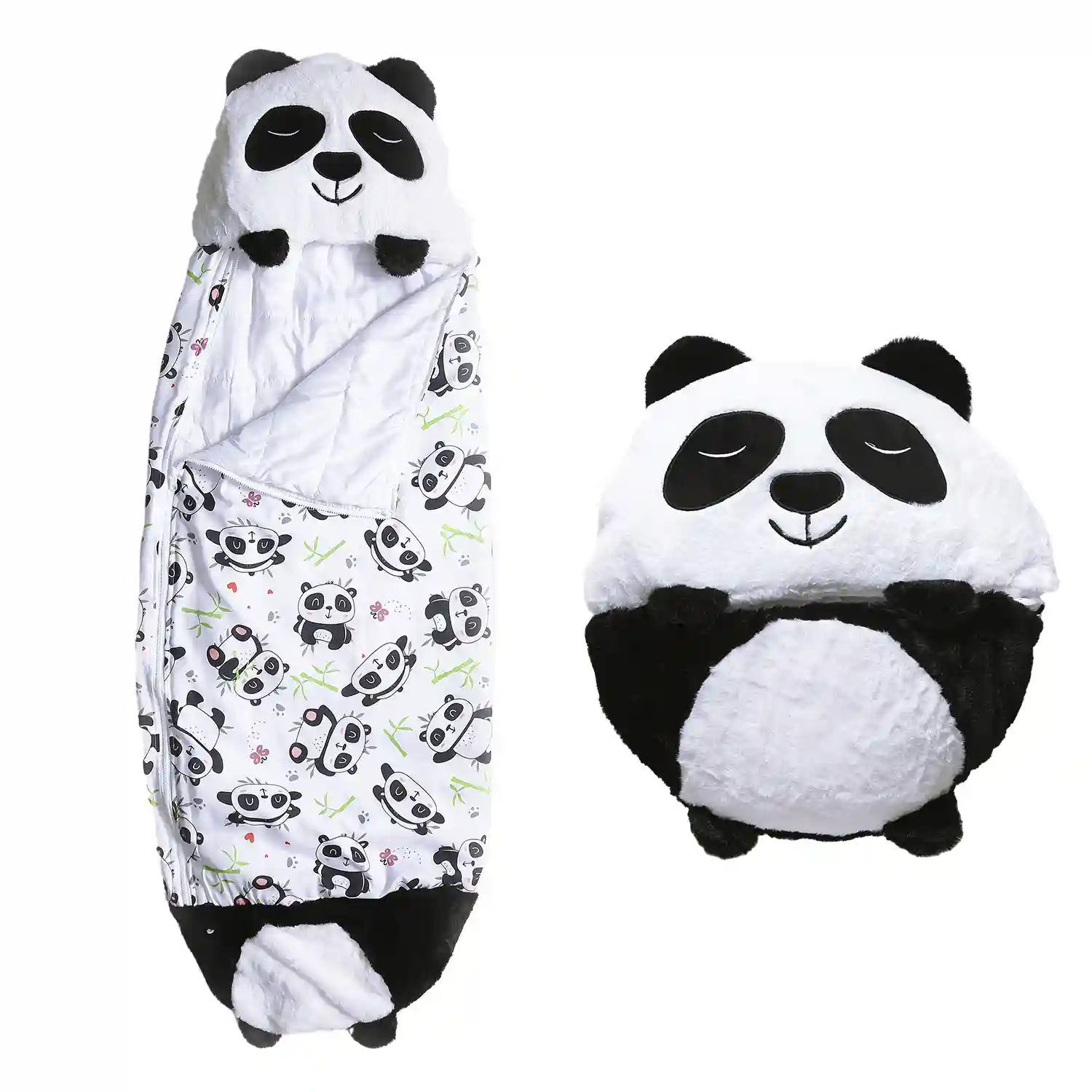 Saco de dormir convertible en almohada, para niños, Osito Panda