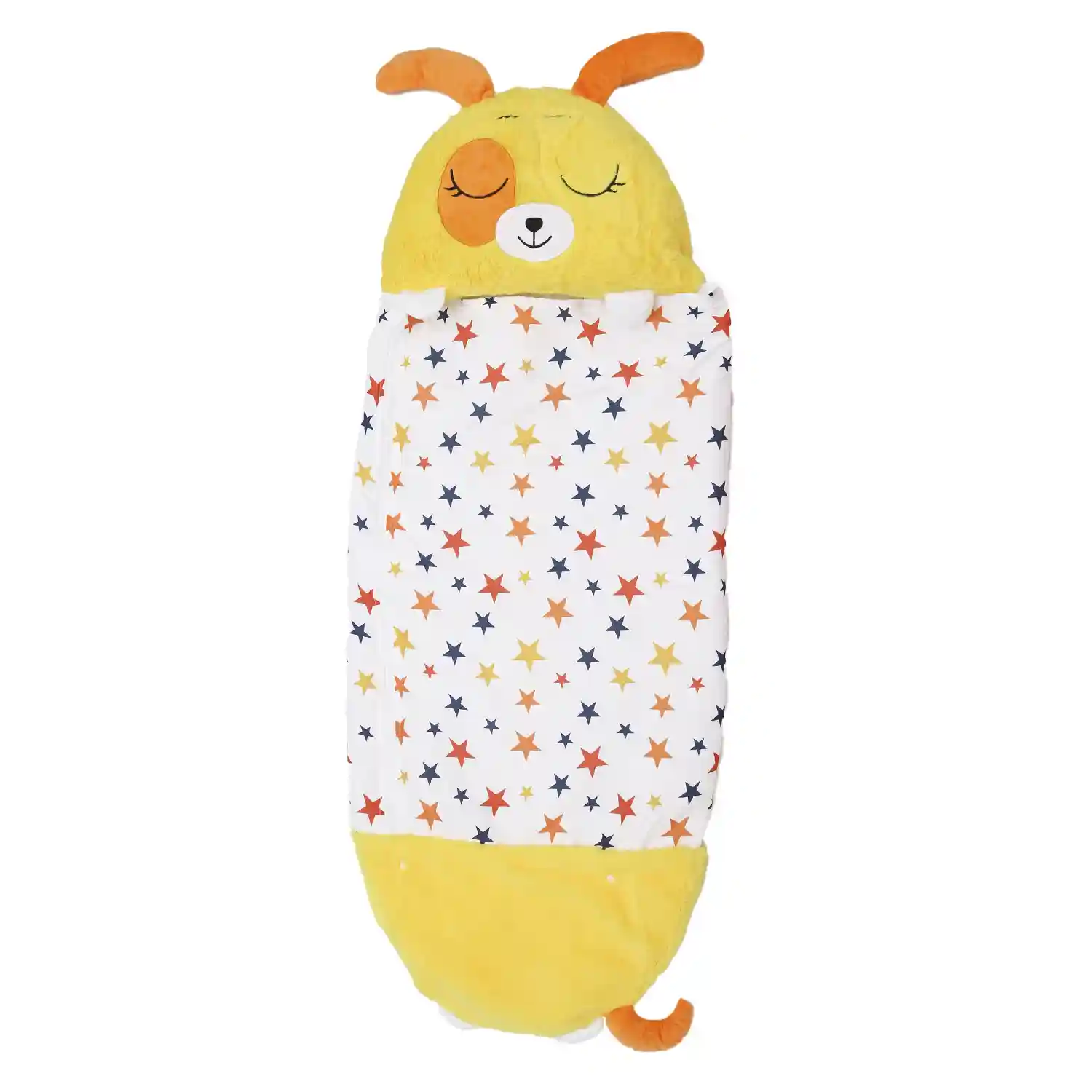 Saco de dormir convertible en almohada, para niños, Tigre. Tacto peluche.  Pequeño / S: 135x50cm.