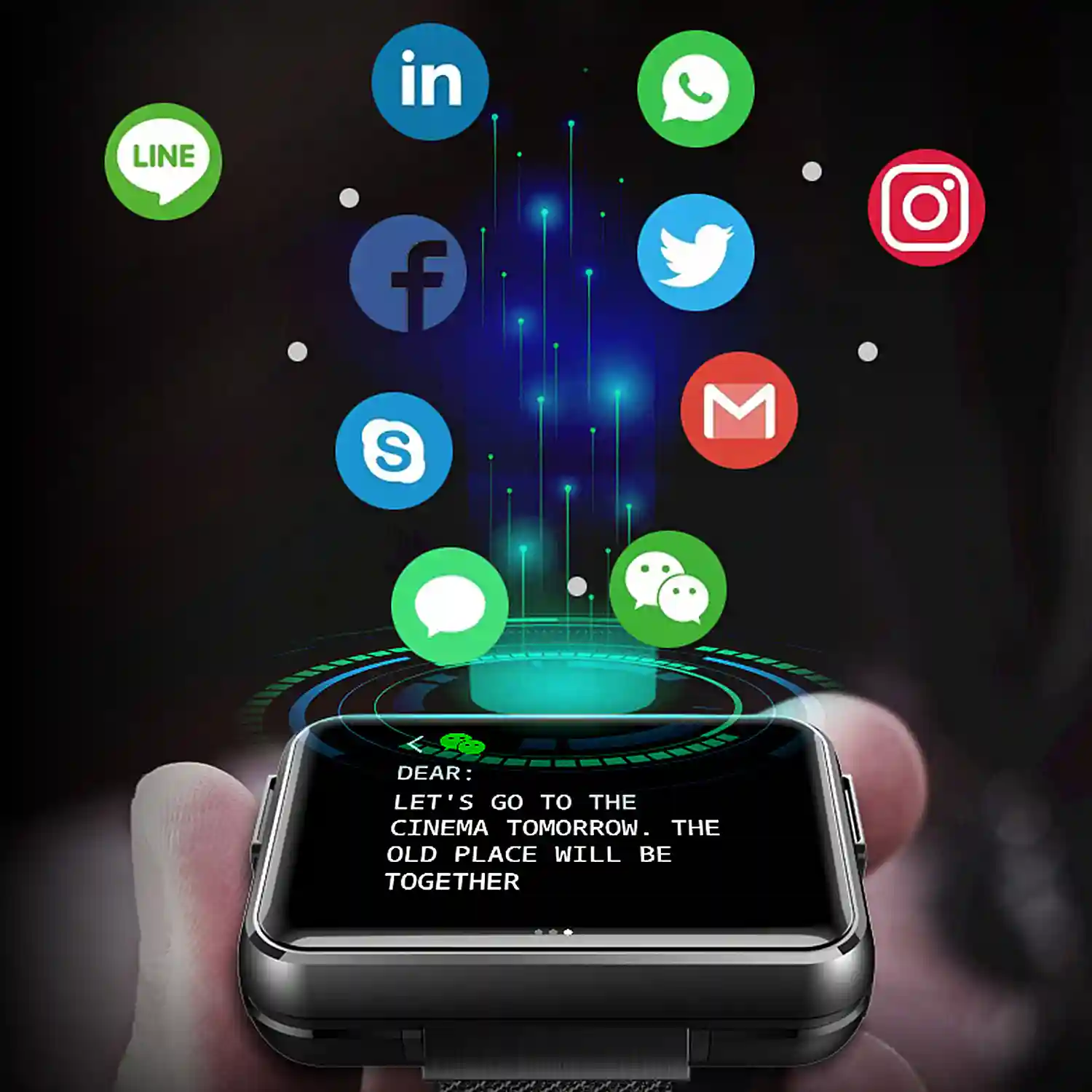 Smartwatch T91 con auriculares TWS integrados y pantalla