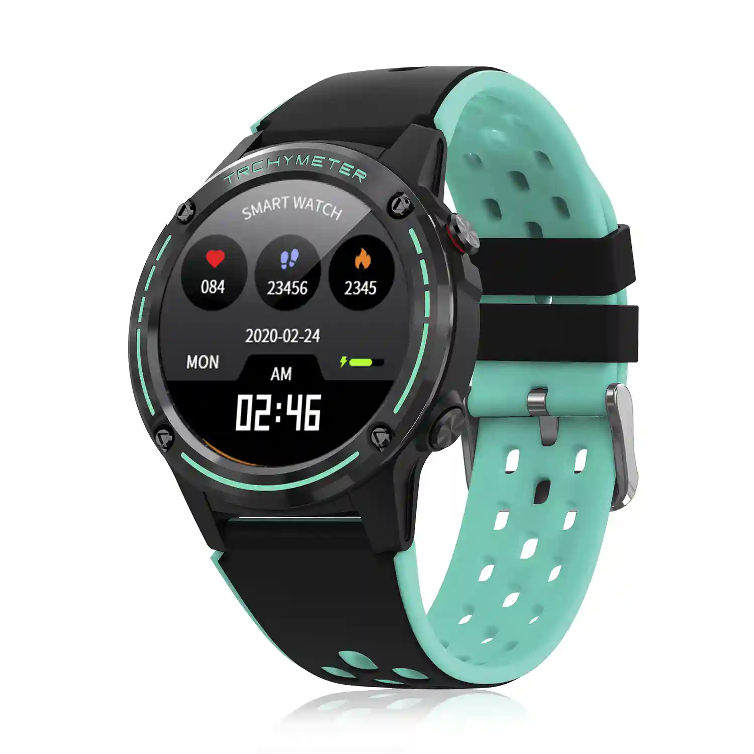 Smartwatch M6S. Funciones deportivas con seguimiento GPS. Brujula barometro y altimetro. SIM monitor cardiaco notificaciones de Apps
