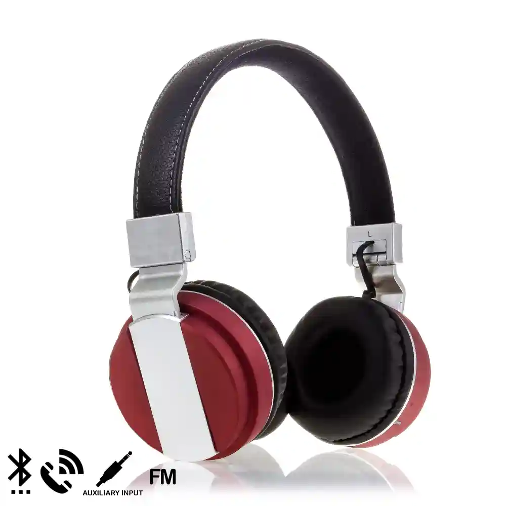 Compra Cascos auriculares P47 Bluetooth 5.0 +EDR con radio FM incorporada y  lector de Micro SD. Rojo al por mayor