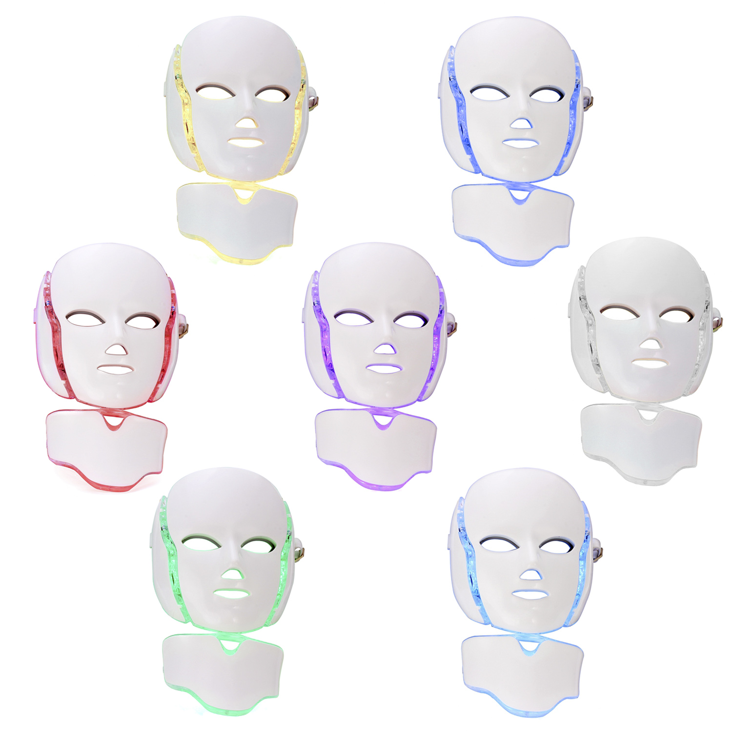 Máscara de micro Fototerapia rejuvenecimiento LED. Rejuvenecimiento y limpieza de la piel.