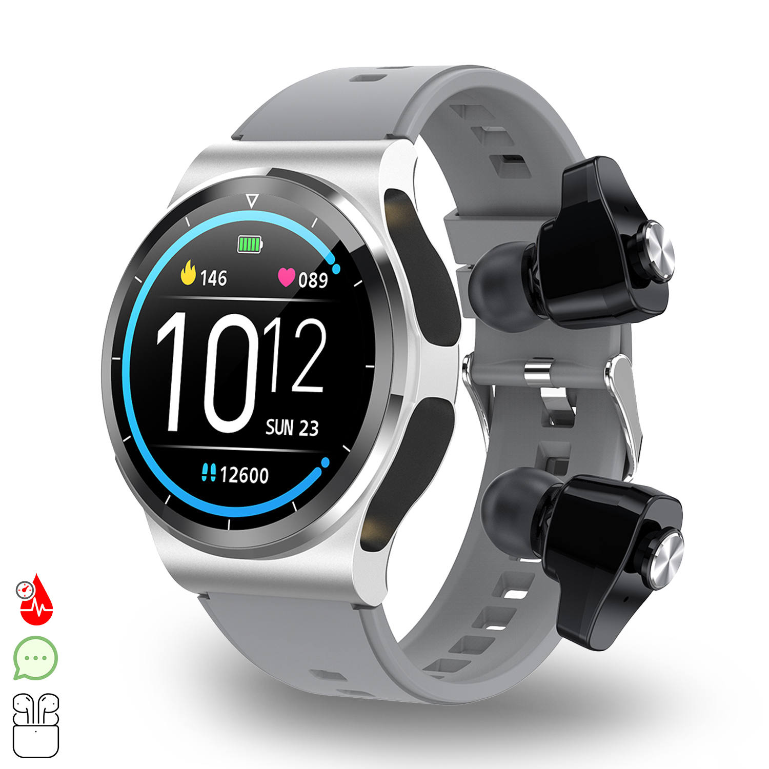 Smartwatch con auriculares 2025 bluetooth