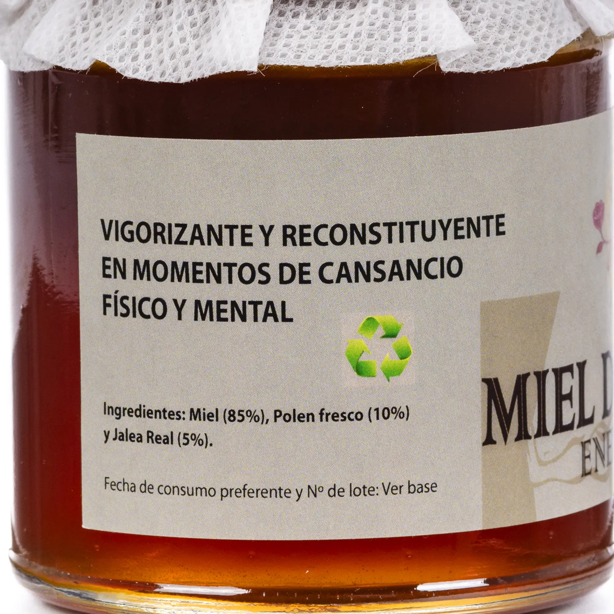 Miel 100% natural, pura, cruda, de Sansón (miel, polen fresco y jalea fresca). 300gr