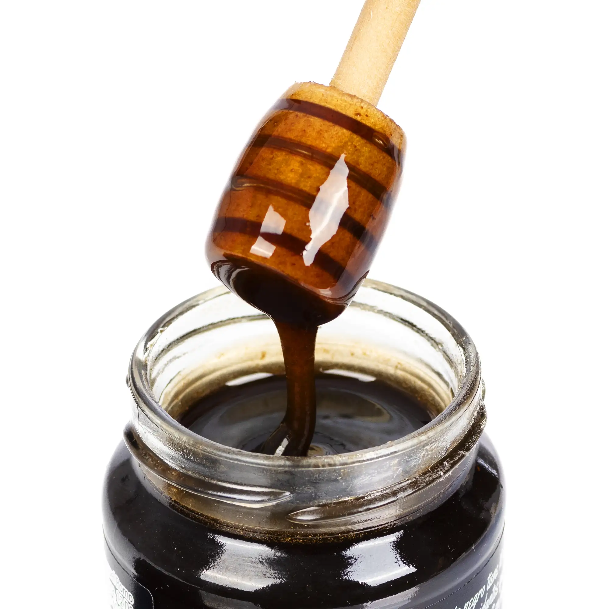 Miel 100% natural, pura, cruda, con ajo negro, 250gr.