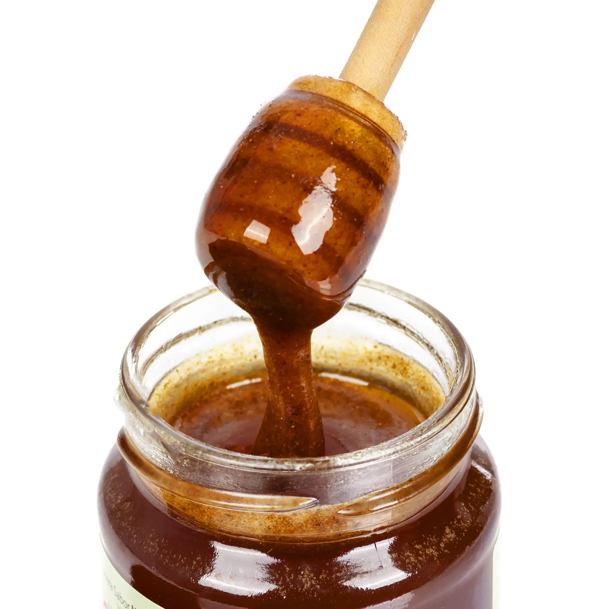 Miel 100% natural, pura, cruda, con jengibre, 250gr.