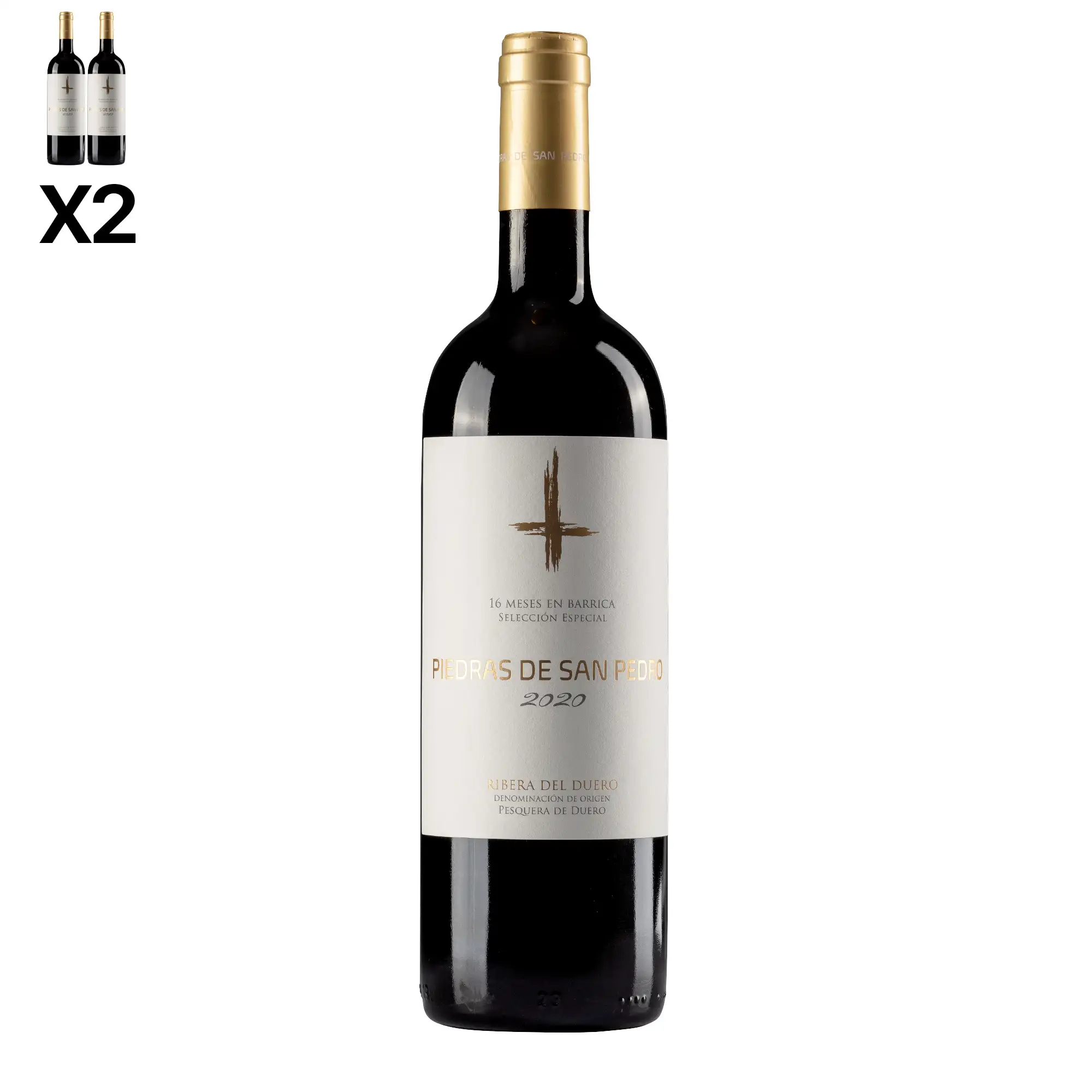 Pack 6 botellas de vino RIBERA DEL DUERO. 2x Reserva especial Piedras de San Pedro, 2x Loculto Crianza, 2x Loculto selección 9.