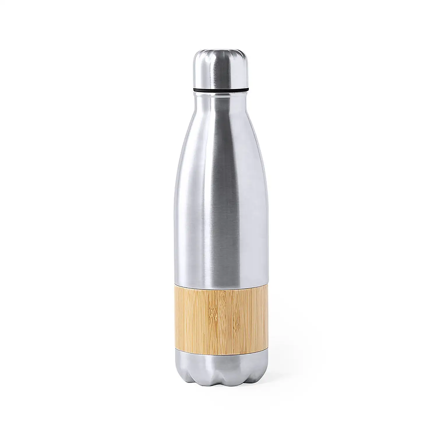  Bidón nature acero inox y bambú  750 ml
