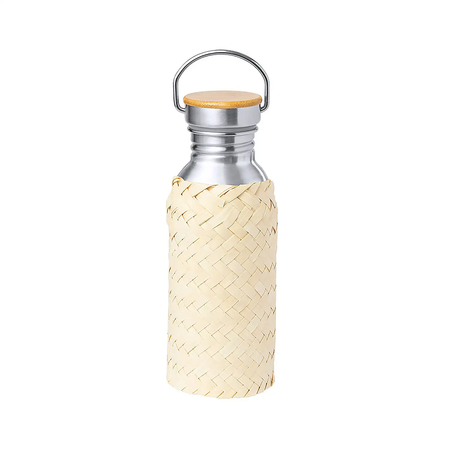 Bidón 600 ml. aluminio con funda Paja