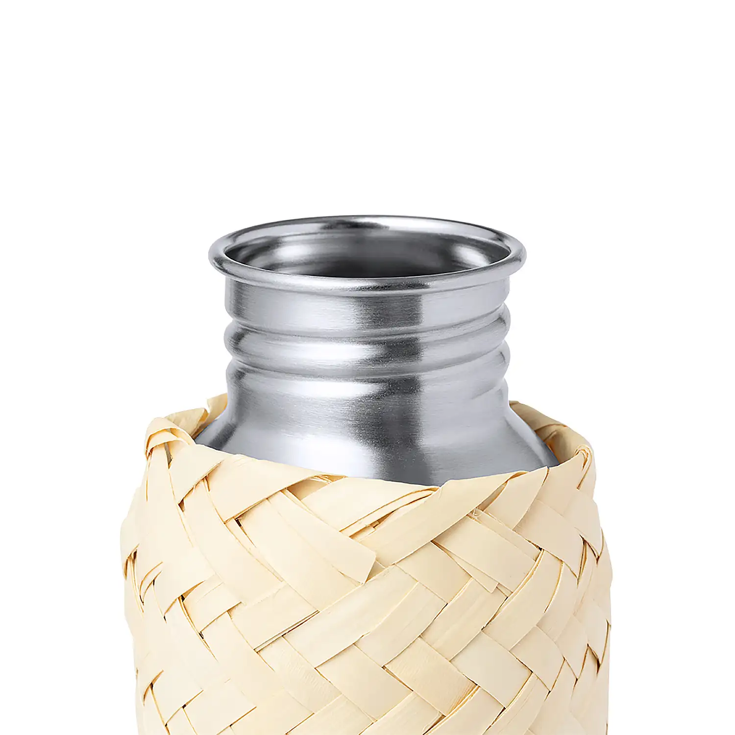 Bidón 600 ml. aluminio con funda Paja