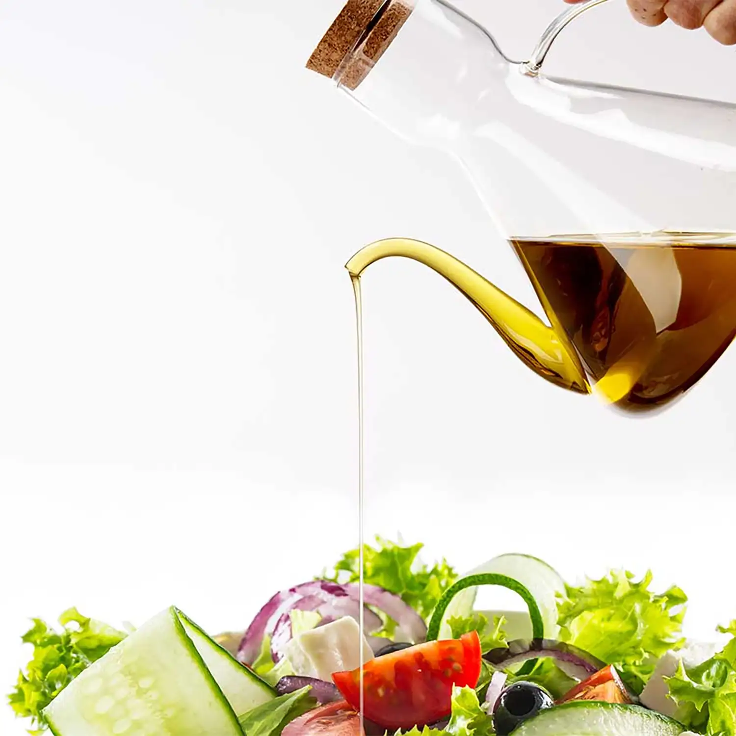 ACEITERA BOROSILICATO CON TAPA CORCHO 750ML