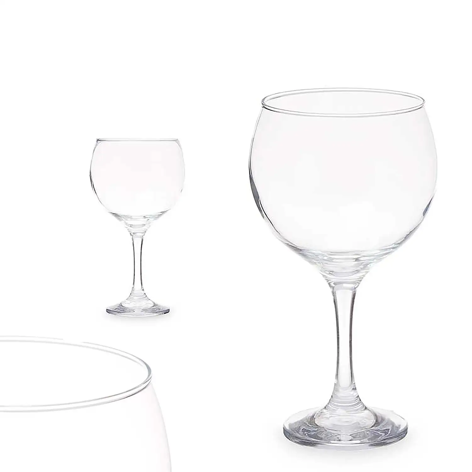 SET 6 COPAS VIDRIO XL 620ML