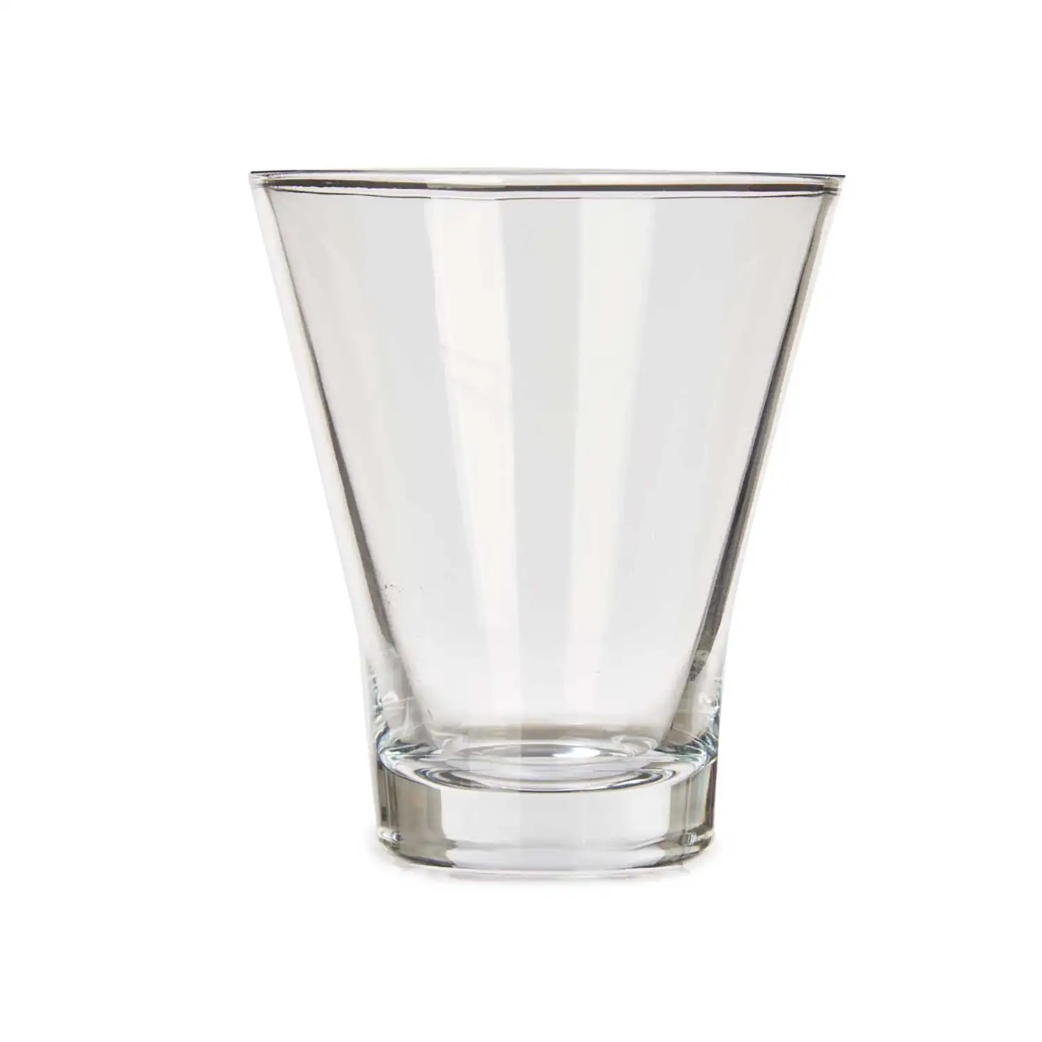 SET 6 VASOS VIDRIO CONICOS CON BASE 200ML