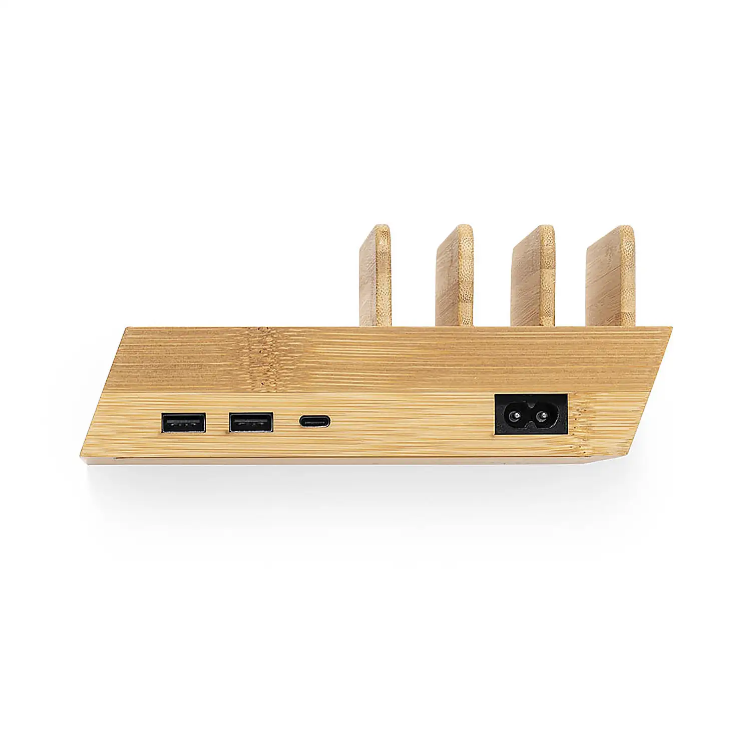 Estación de carga inalámbrica 10W carga rápida 2 Salidas USB y 1 Salida Tipo C