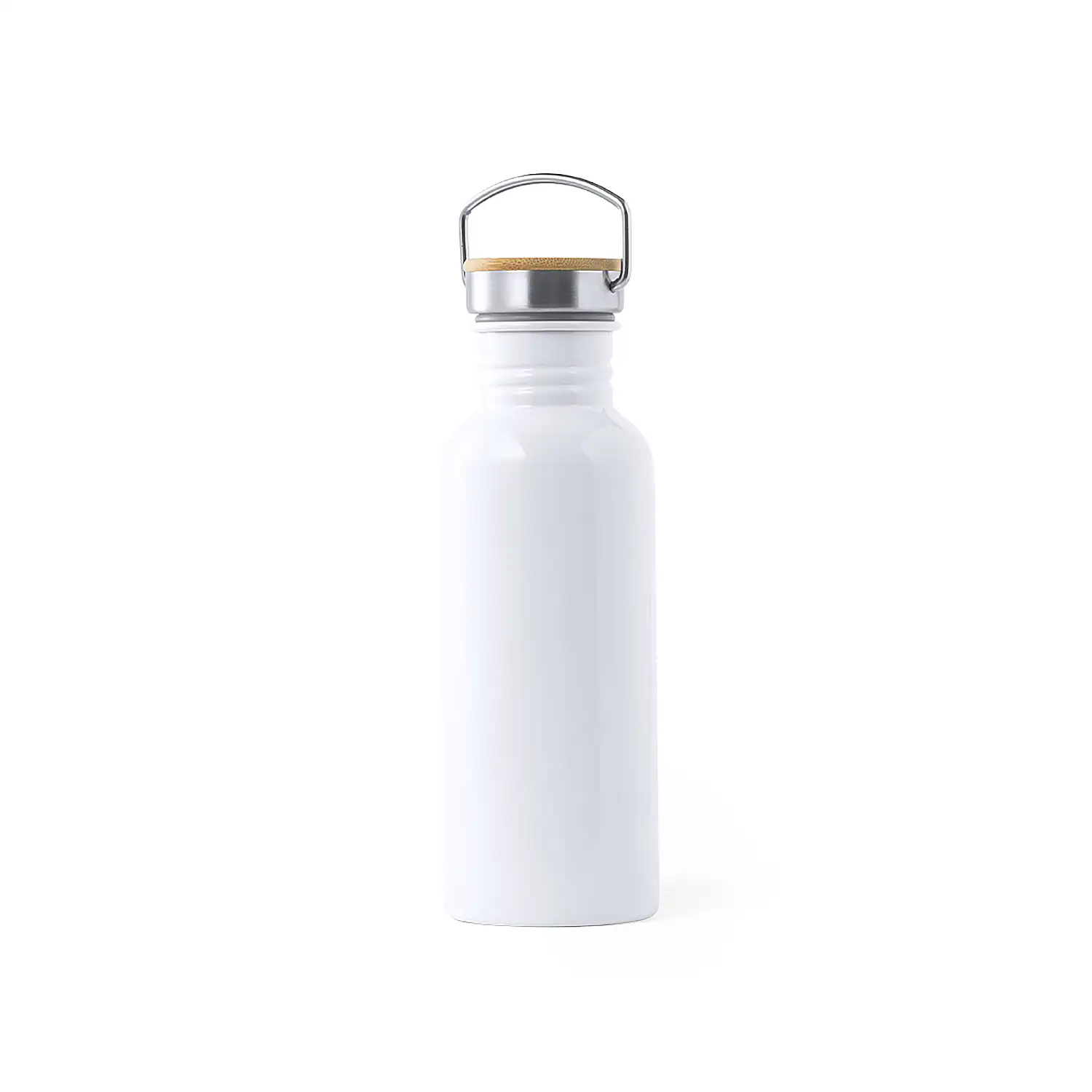  Bidón aluminio 750 ml diseño retro con tapón rosca acero inox