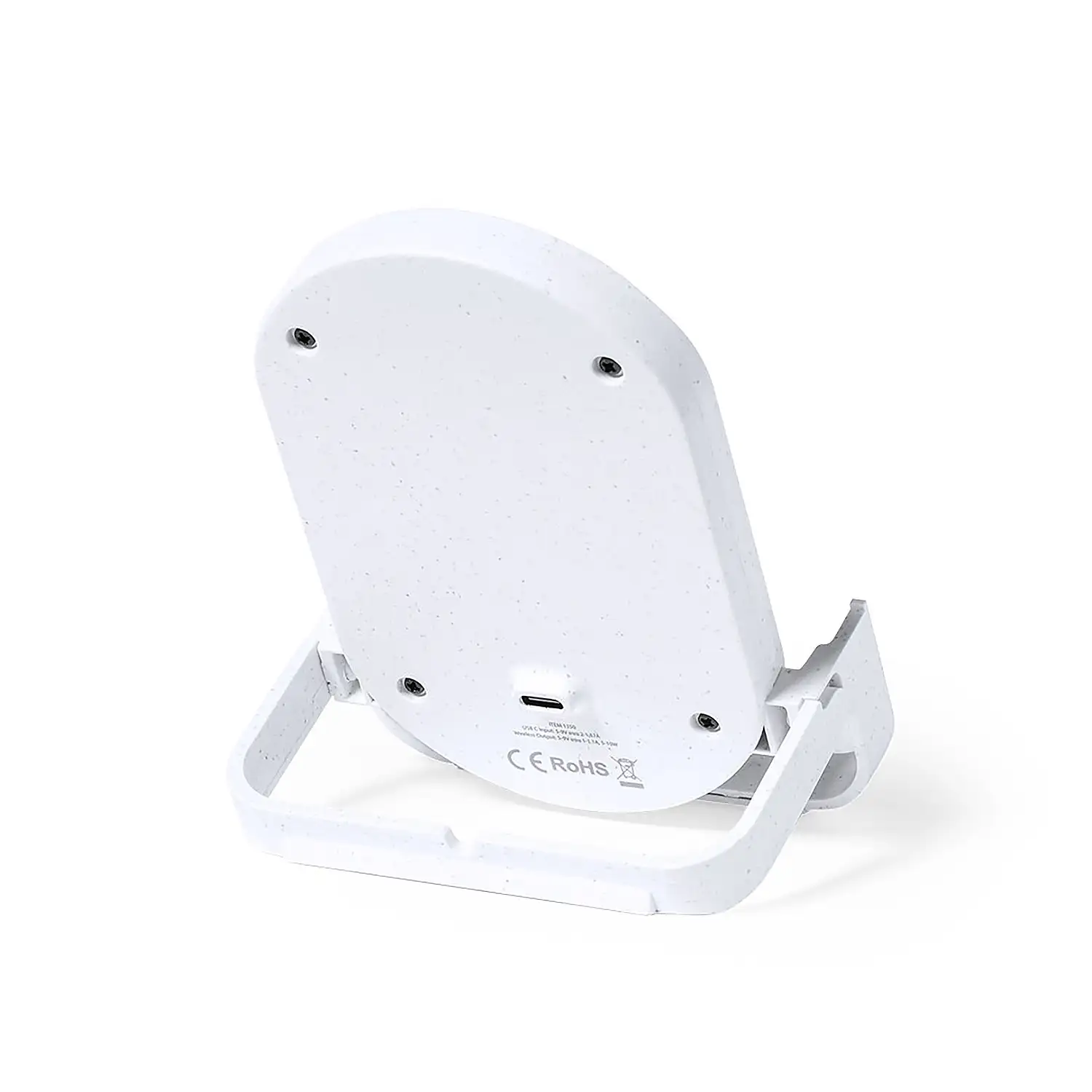 Cargador nature bambú y caña de trigo Inalámbrico 10W. Carga rápida