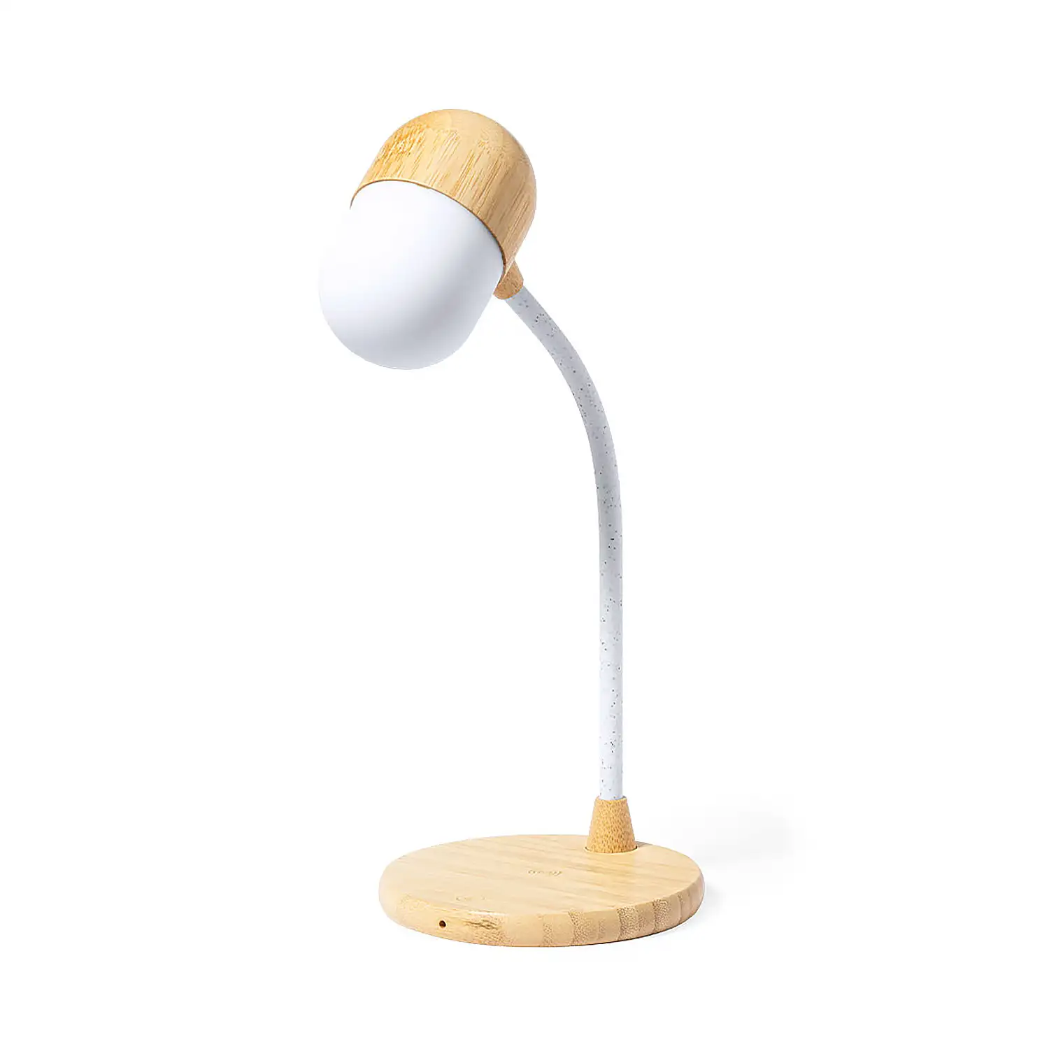 Lámpara cargador Multifunción 14 Ledes. Flexible. 3 Posiciones de Luz. Intensidad de Luz Regulable. Conexión Bluetooth. Potencia Sonido 3W. Conexión USB. Inalámbrico 10W