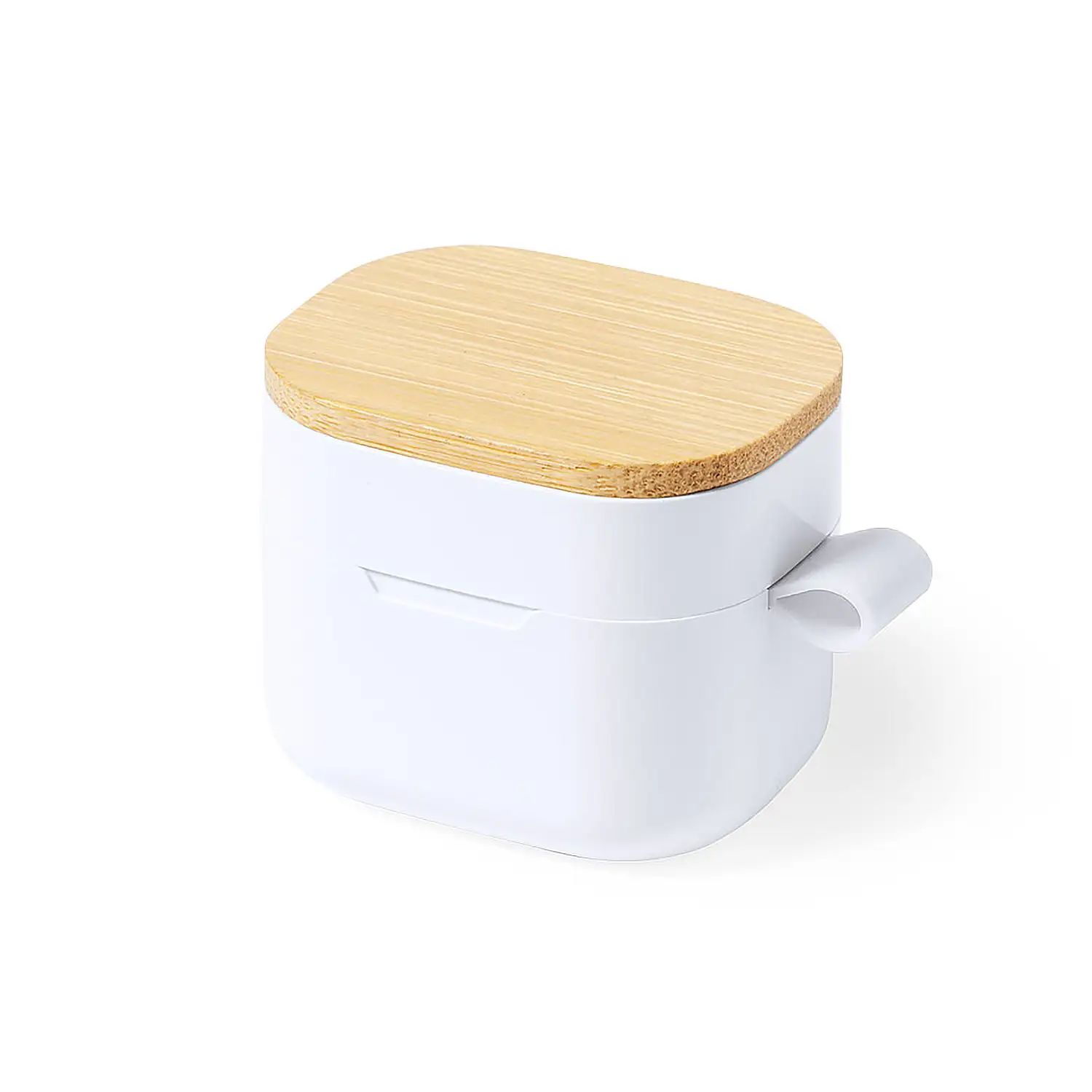 Auriculares bluetooth nature bambú. Batería 35 mAh/ Base Carga 300 mAh