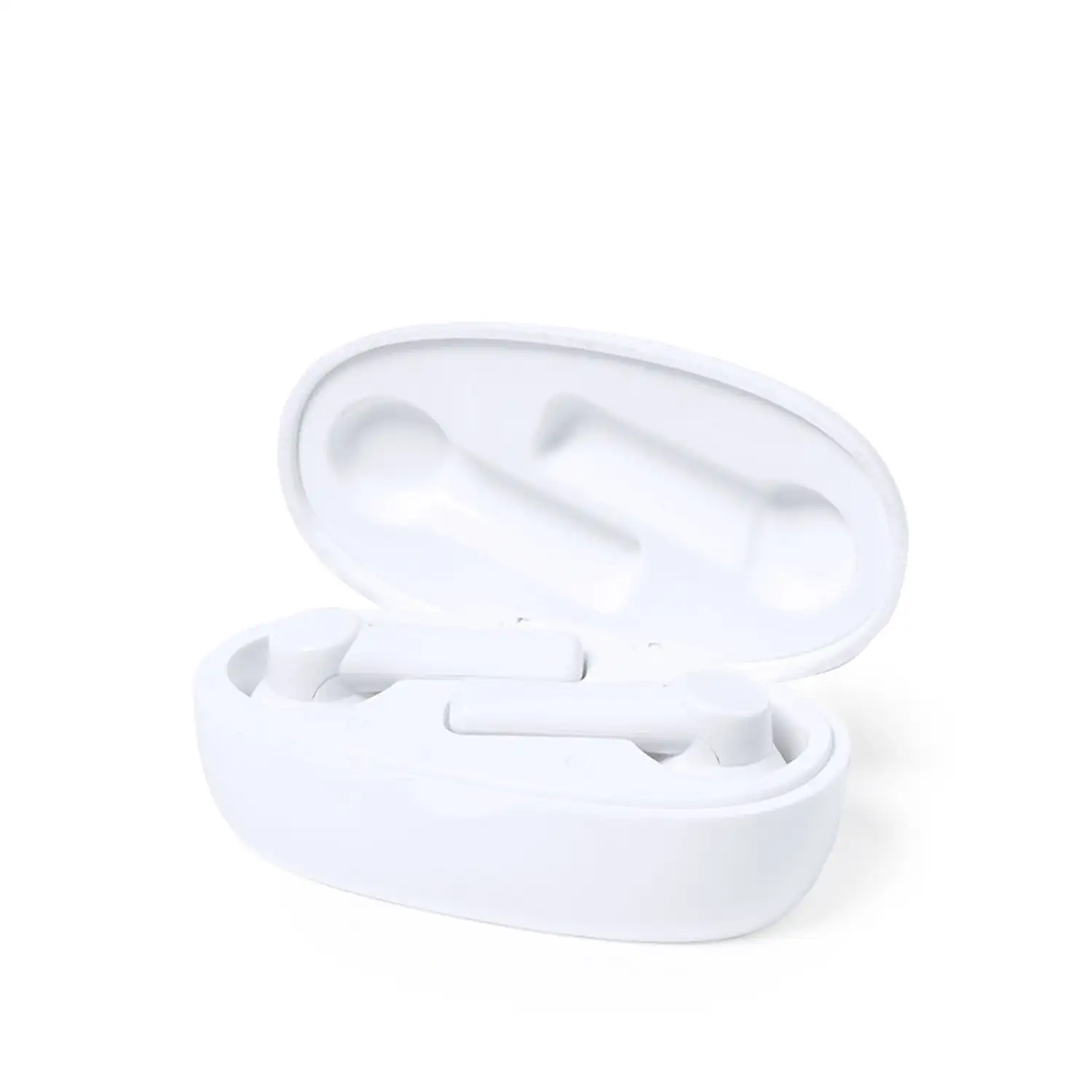 Auriculares TWS Kermit, Bluetooth 5.0, con base de carga de 250mAh. Materiales de fibras naturales sostenibles.