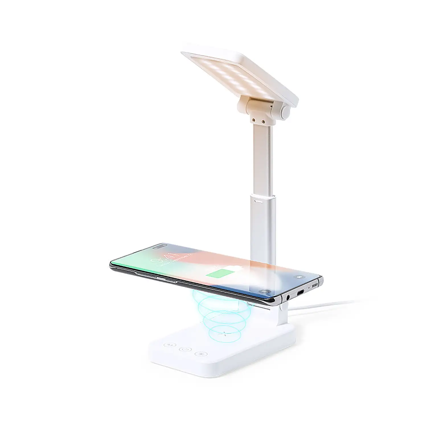 Lámpara cargador Multifunción Inalámbrico 10W. Power Bank 3000 mAh.