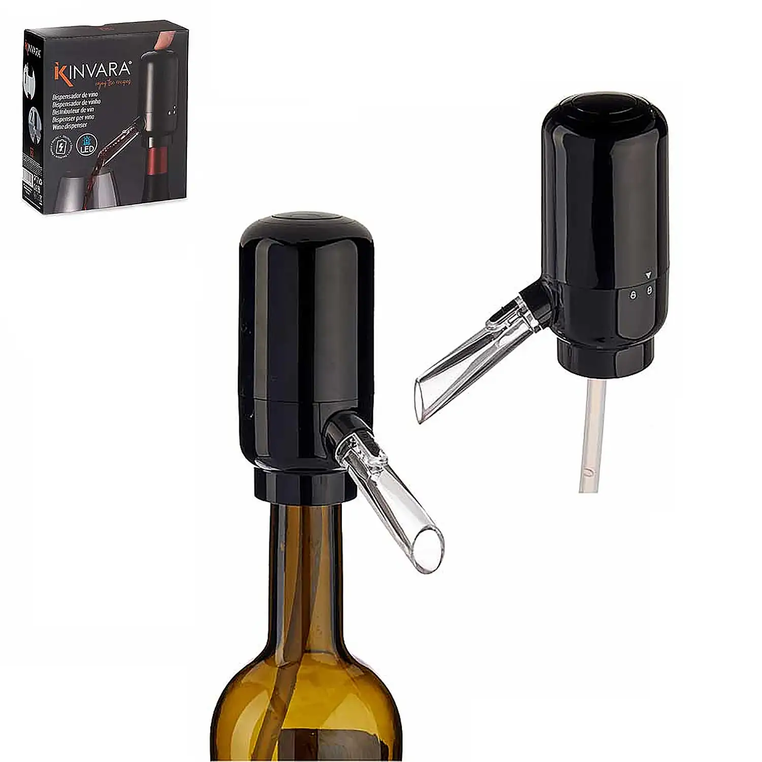 Dispensador de vino eléctrico.