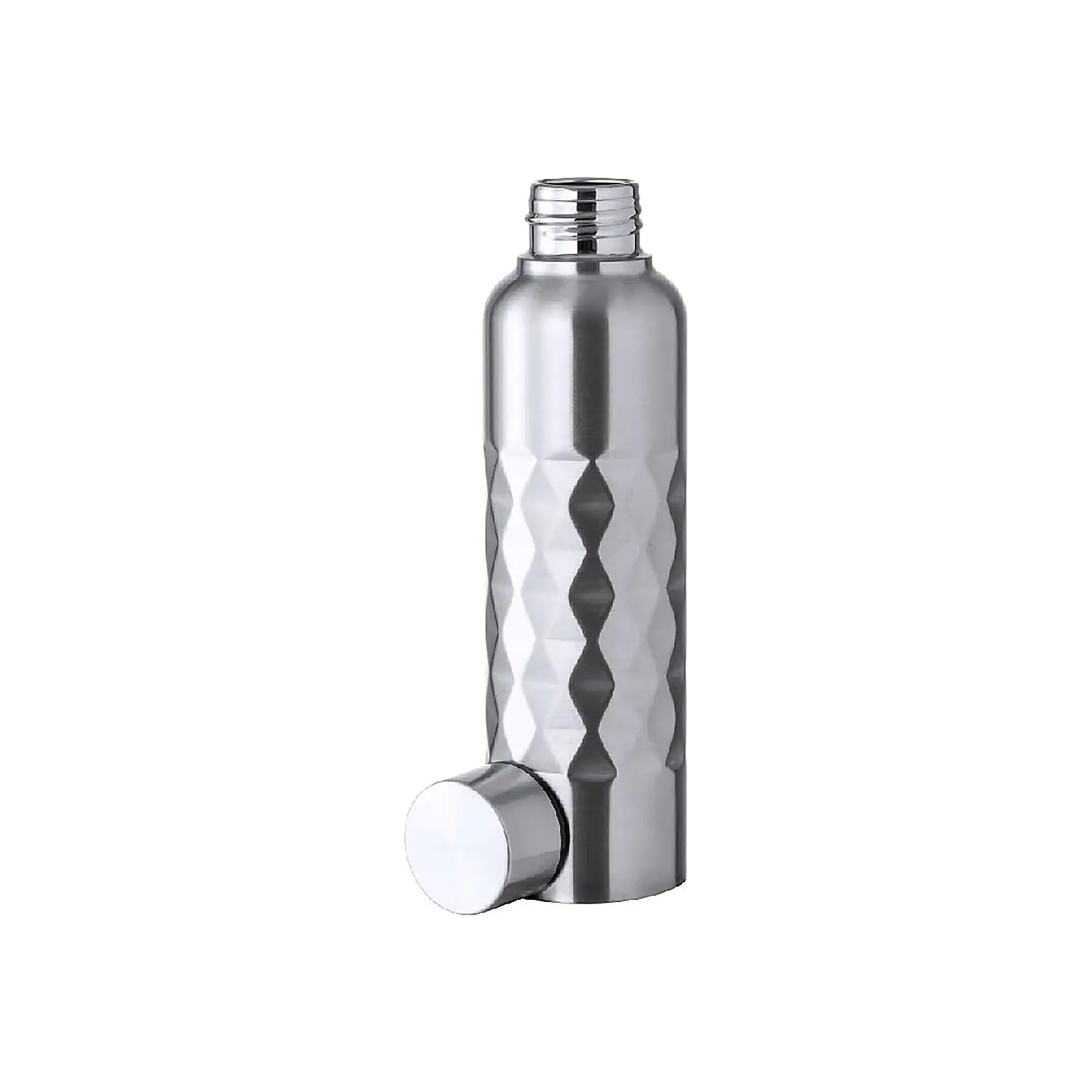 Bidón acero inox 850 ml. Diseño exclusivo rombos