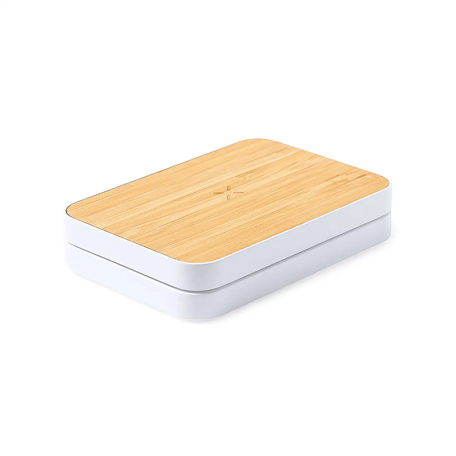 Cargador nature bambú Inalámbrico 15W. Carga rápida .Plegable