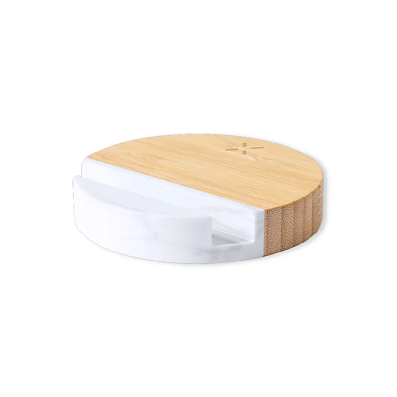 Soporte Cargador organic bambú/mármol Inalámbrico 15W carga rápida