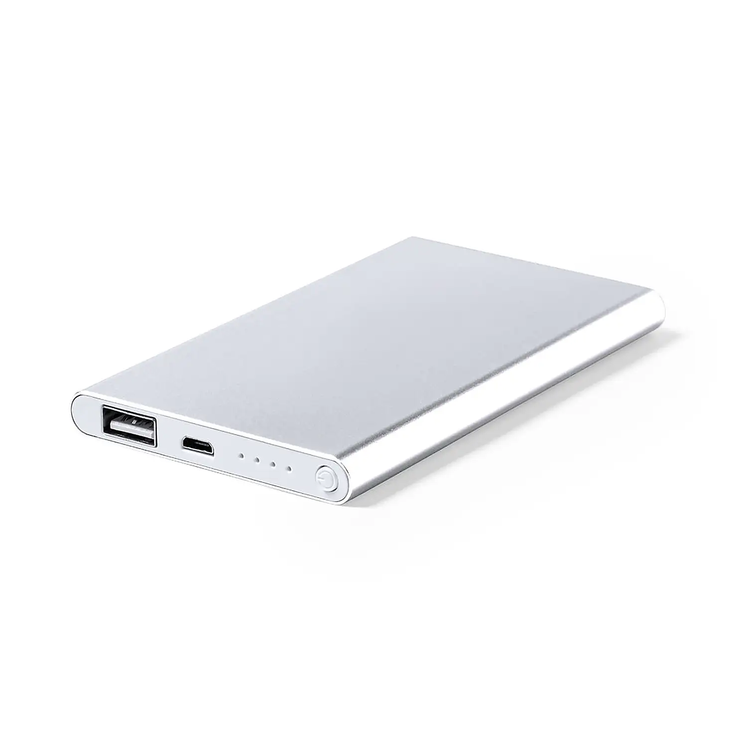 Power Bank aluminio 4000 mAh. Salida USB. Entrada Micro USB