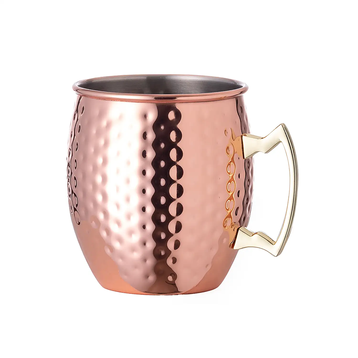 Taza 500 ml acero inox con recubrimiento cobre galvanizado