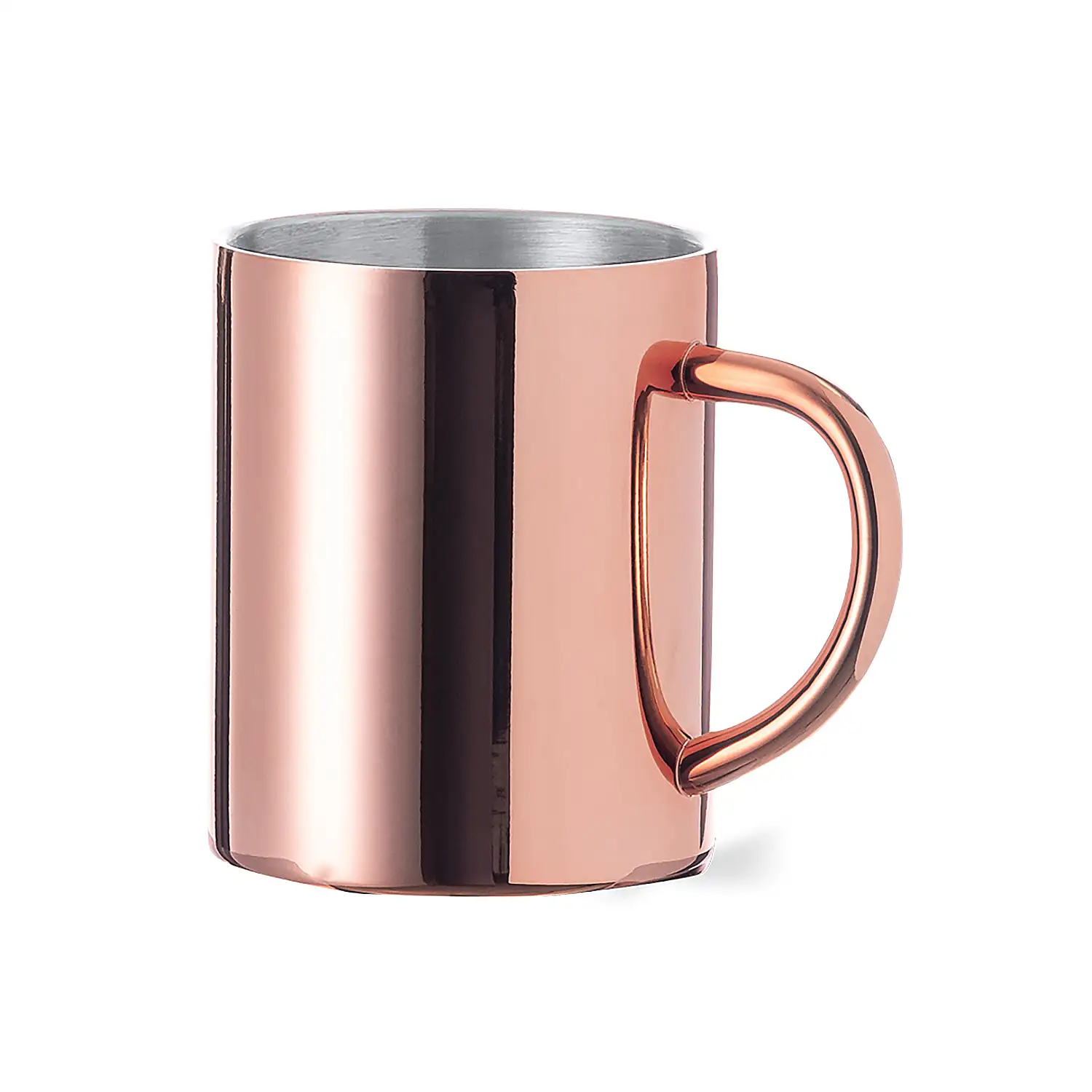 Taza 280 ml acero inox con recubrimiento cobre galvanizado