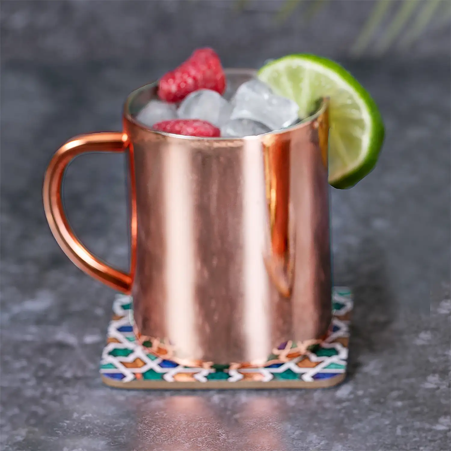 Taza 280 ml acero inox con recubrimiento cobre galvanizado