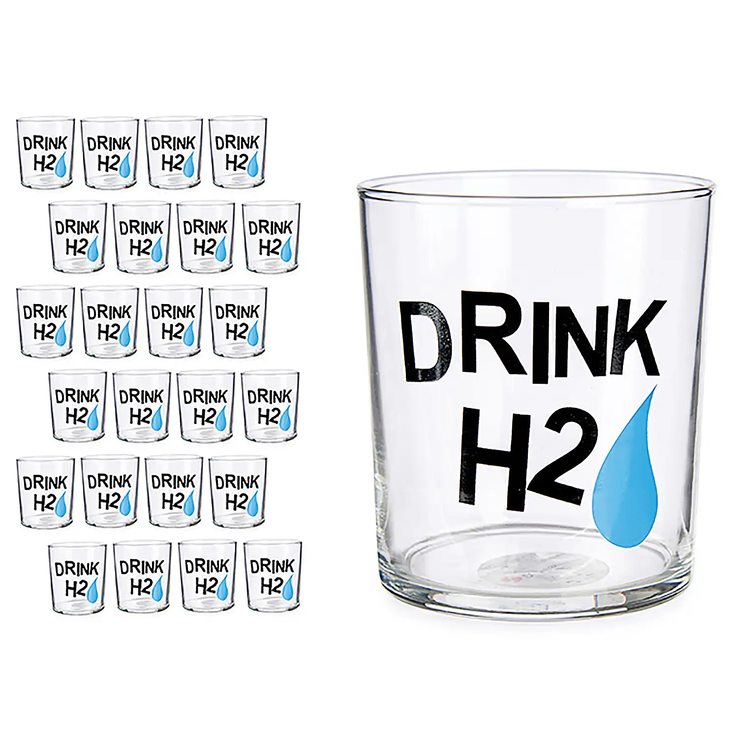 Set de 6 vasos H2o 380 ml.