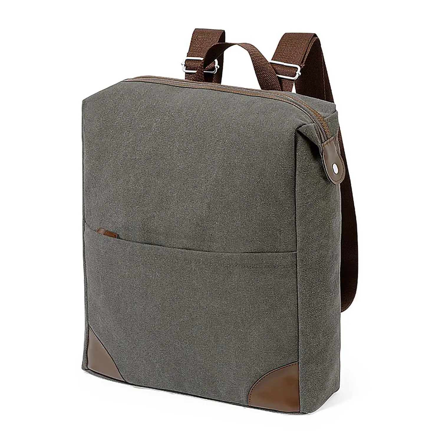 Mochila retro canvas 475 gsm .Bolsillo Acolchado para Portátil y Tablet. Parte Trasera Acolchada
