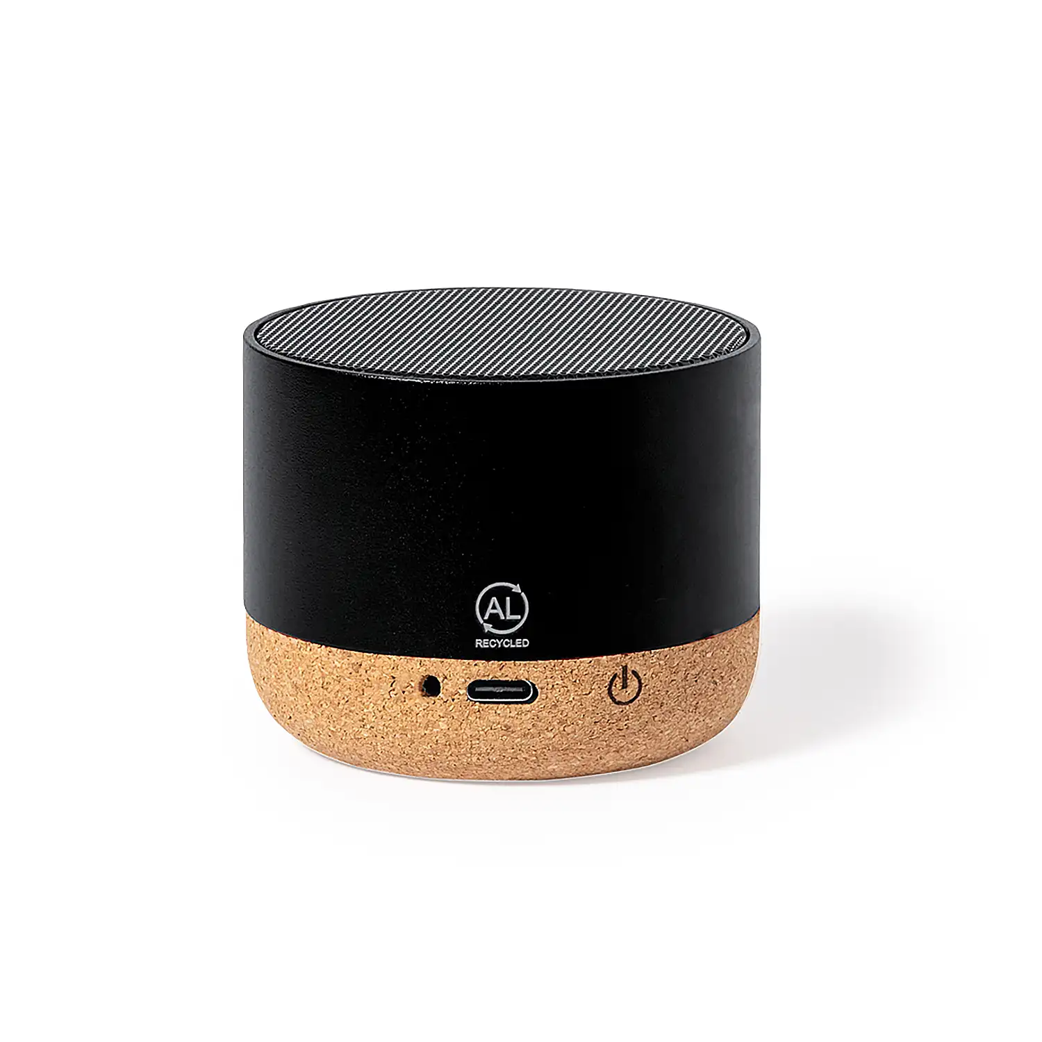 Altavoz bluetooth bambú y aluminio reciclado. Potencia Sonido 3W. Batería 300 mAh