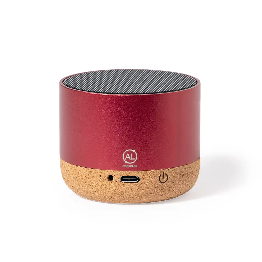 Altavoz bluetooth bambú y aluminio reciclado. Potencia Sonido 3W. Batería 300 mAh