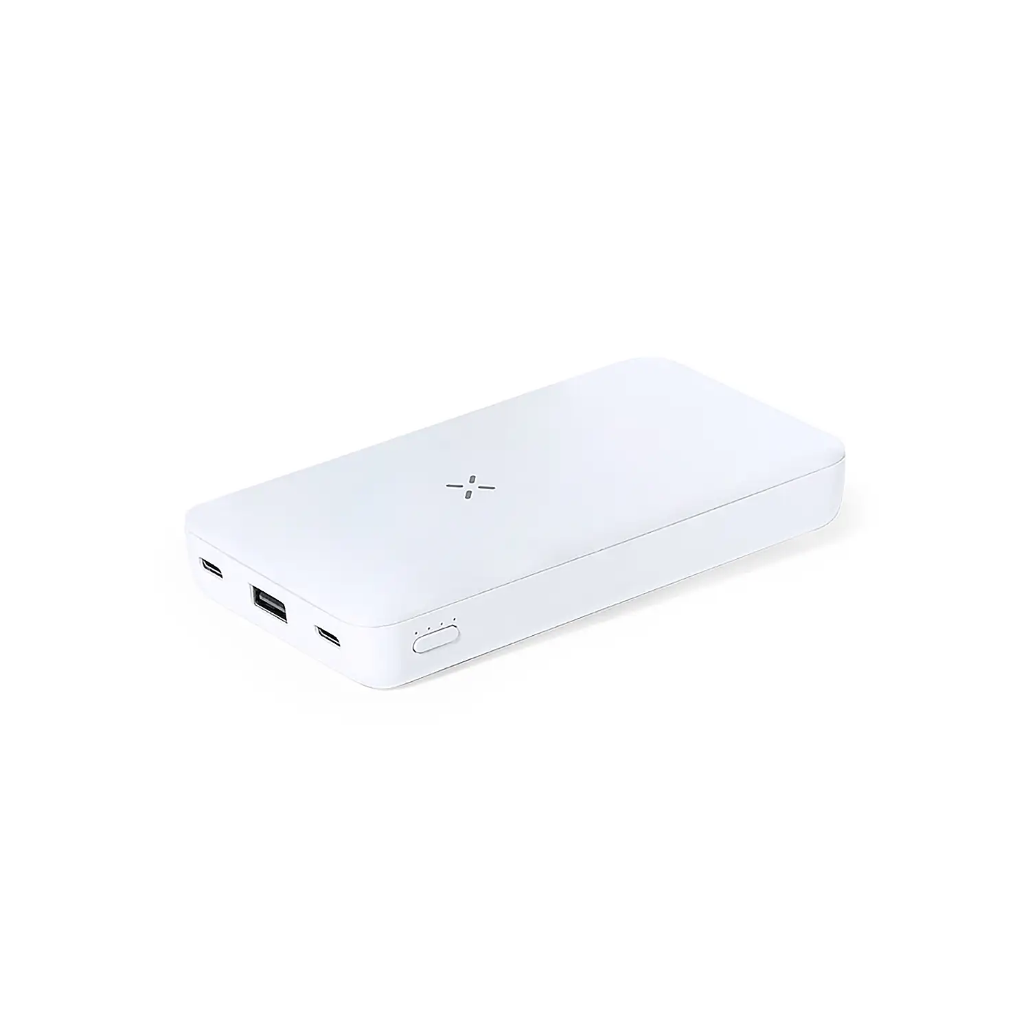 Power Bank Inalámbrico 15W. 5000 mAh. 1 Salida USB y 2 Tipo C. 2 Entradas Tipo C