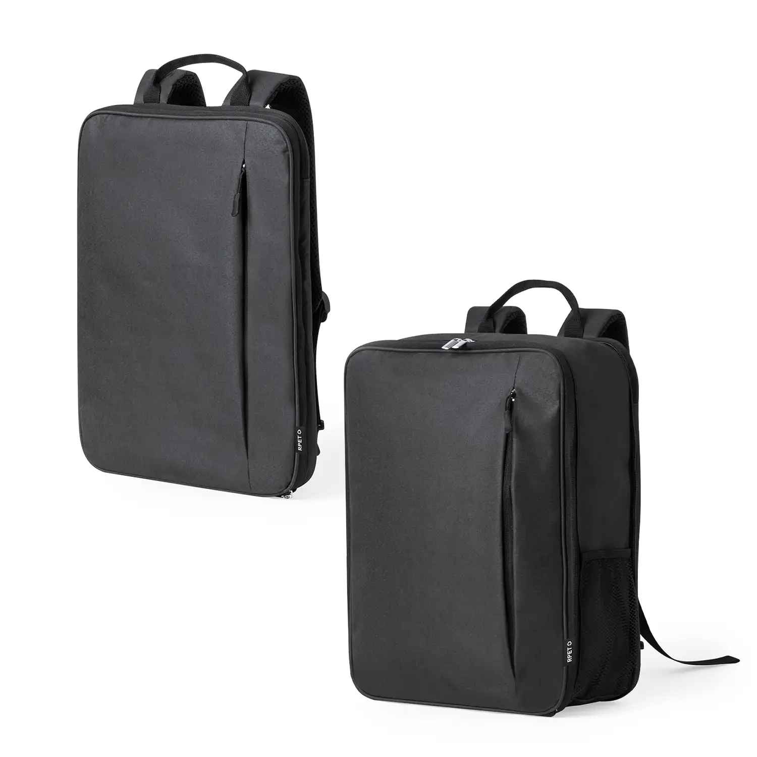 Mochila extensible Weiter porta laptop, para tablet de 10 pulgadas y portátil de 15 pulgadas. Materiales reciclados.