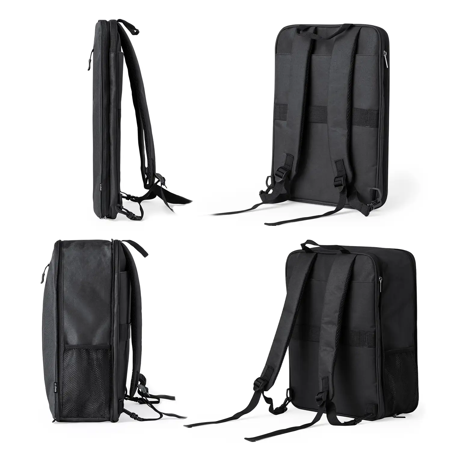 Mochila extensible Weiter porta laptop, para tablet de 10 pulgadas y portátil de 15 pulgadas. Materiales reciclados.