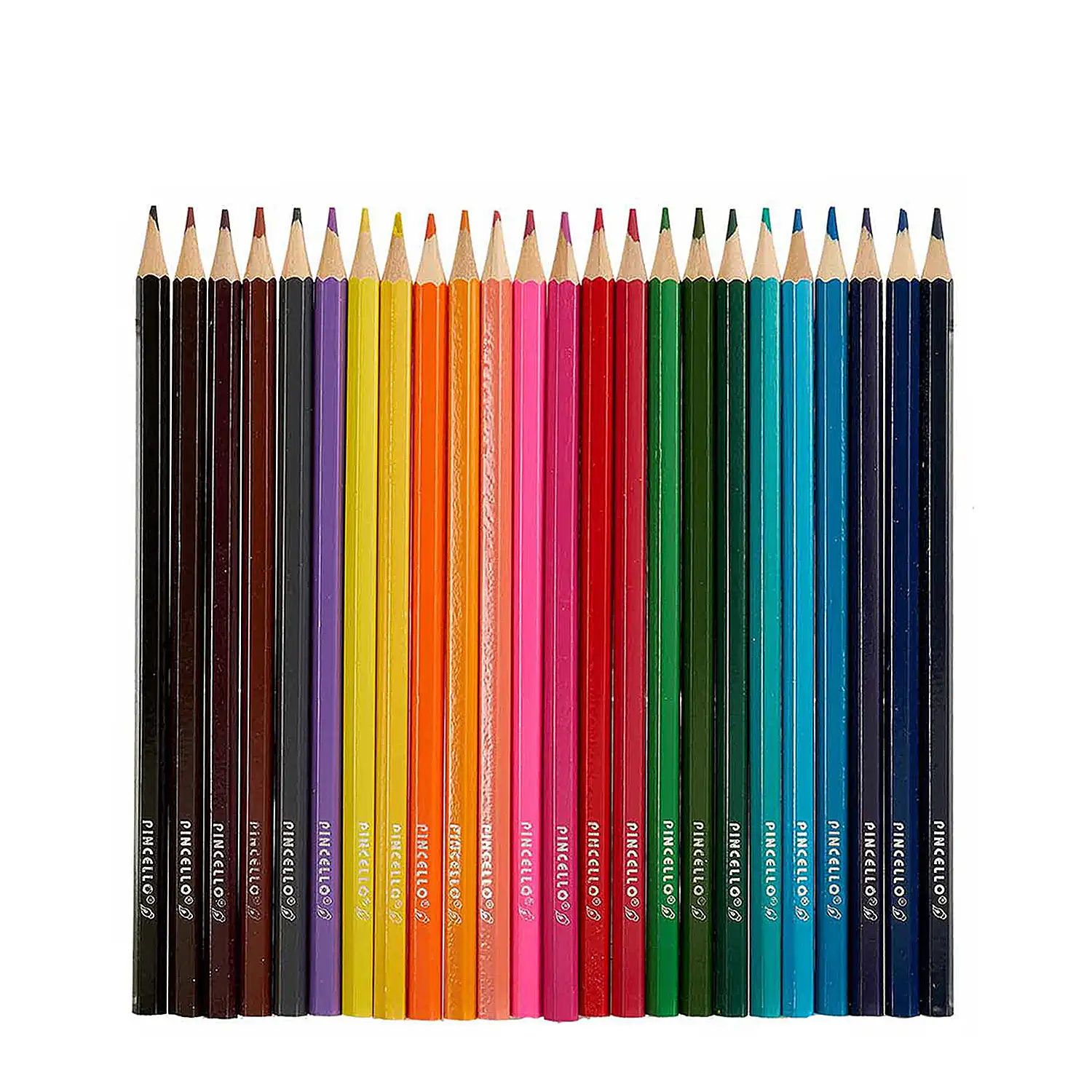 Set de 24 lápices de colores.