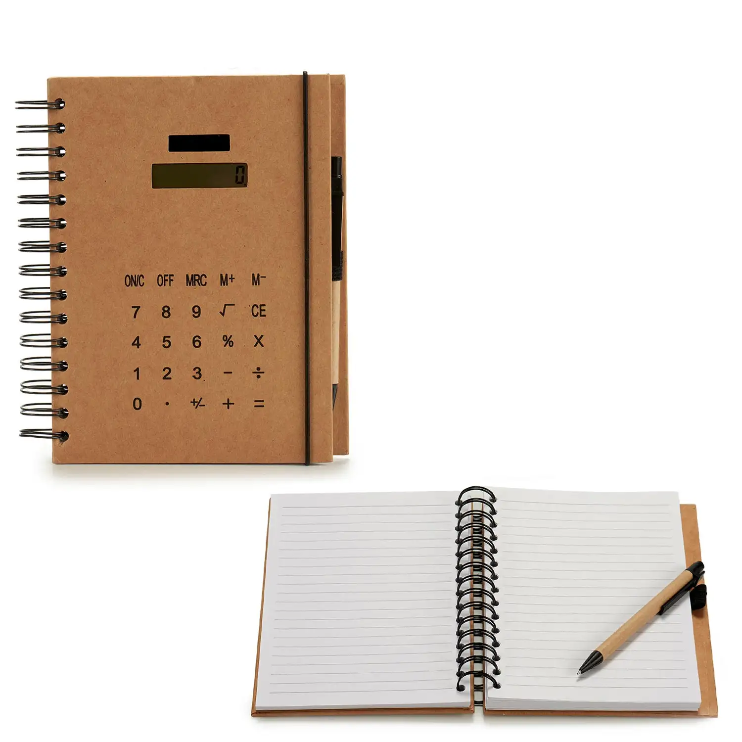 Cuaderno calculadora con bolígrafo 21 cm.