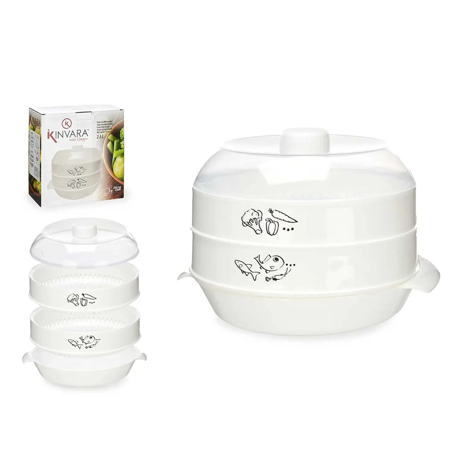 VAPORERA MICROONDAS PP 2,4L