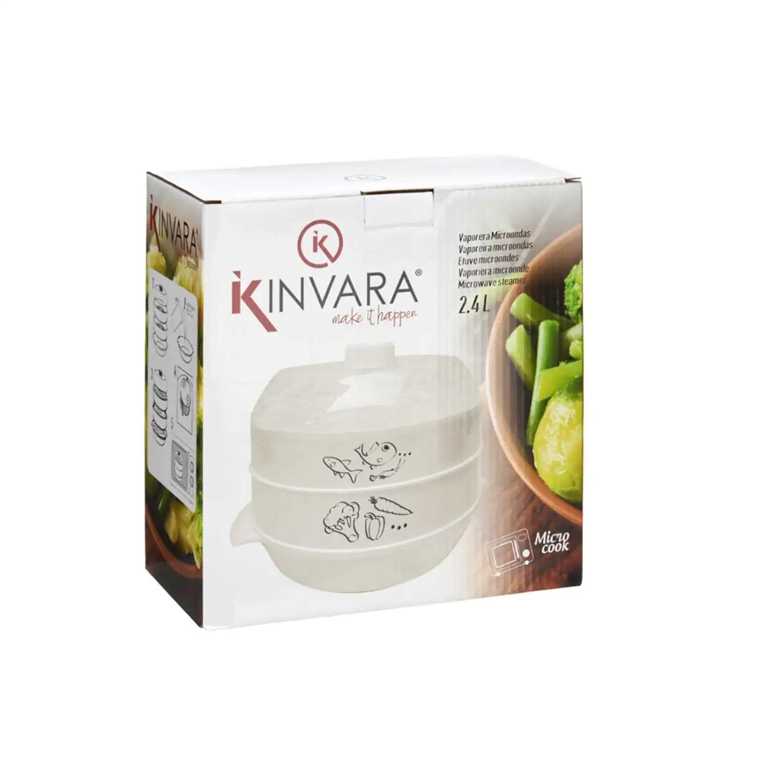 VAPORERA MICROONDAS PP 2,4L